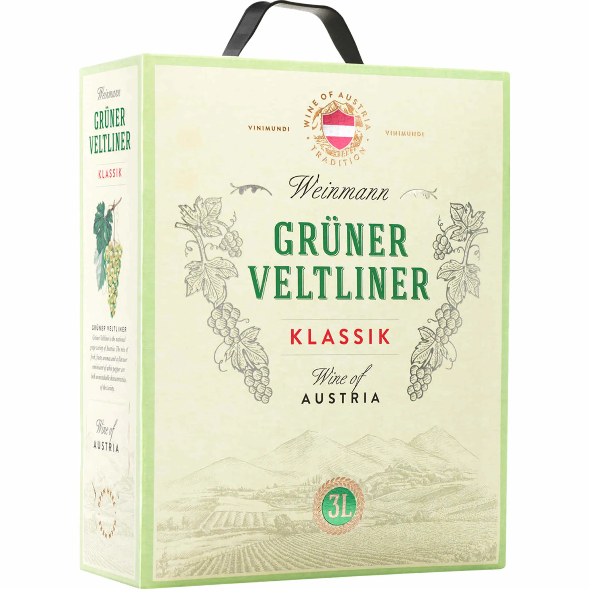 Bag Box 3,0l Weinmann Grüner in Velentiner