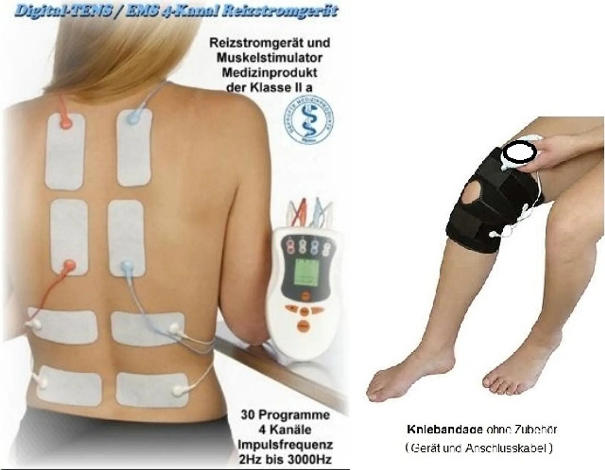 TENS Gerät Schmerztherapie - Nicwell 2 Kanäle TENS EMS Reizstromgerät Muskelstimulator Und 12