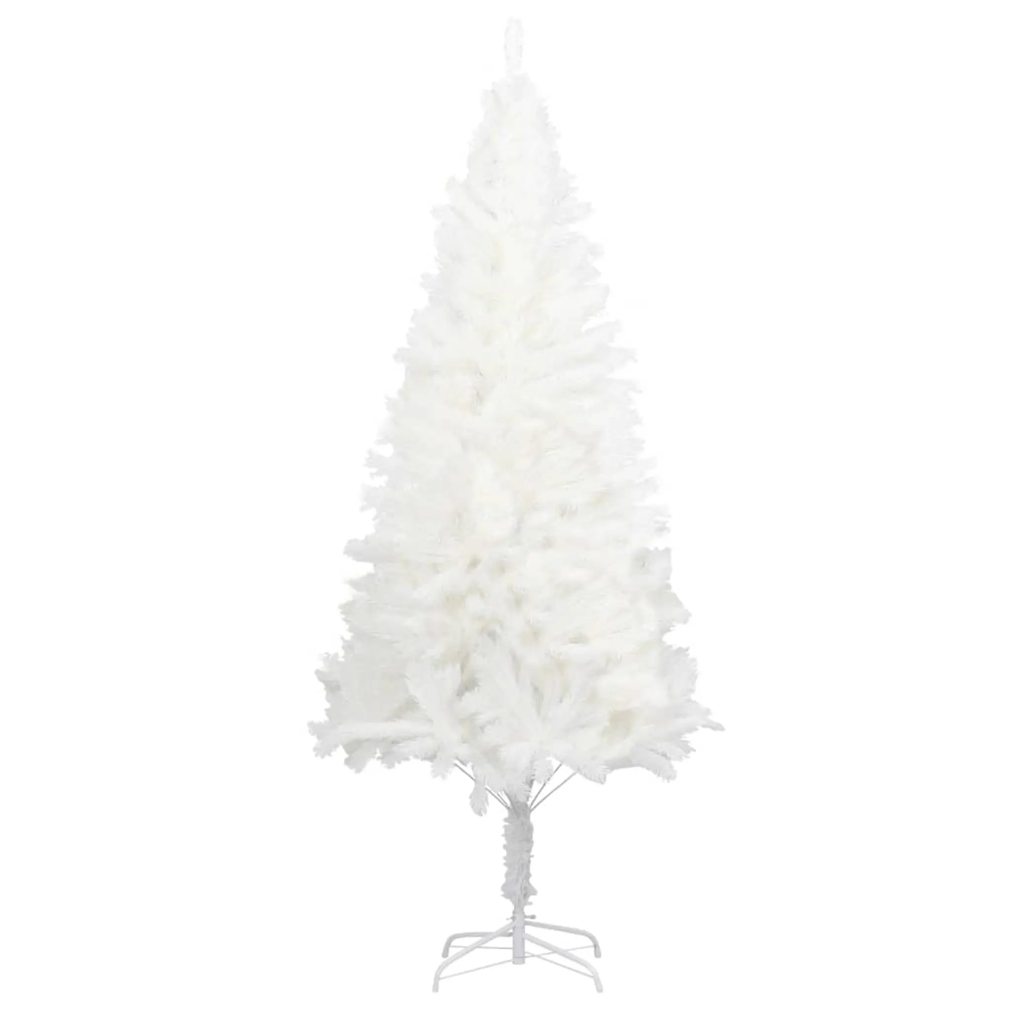 Albero Di Natale Artificiale Sottile VidaXL – 120 Cm, Con 150 LED Bianco Caldo, 8 Modalità, Pigne E Neve Finta, PVC