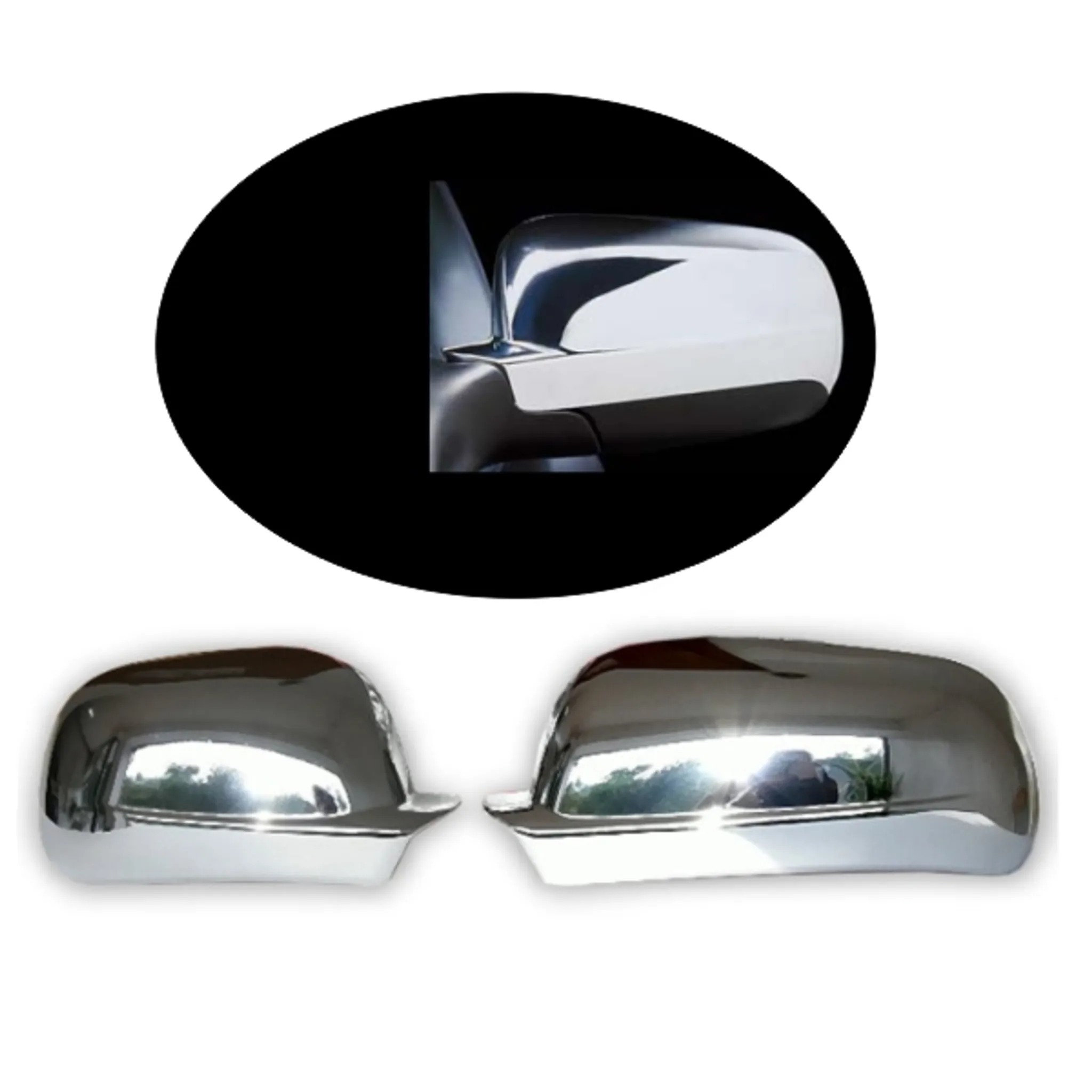 Spiegelglas Außenspiegel Rechts Heizbar Konvex Chrom für Audi A3 A4 A5 A6  A8 Q3