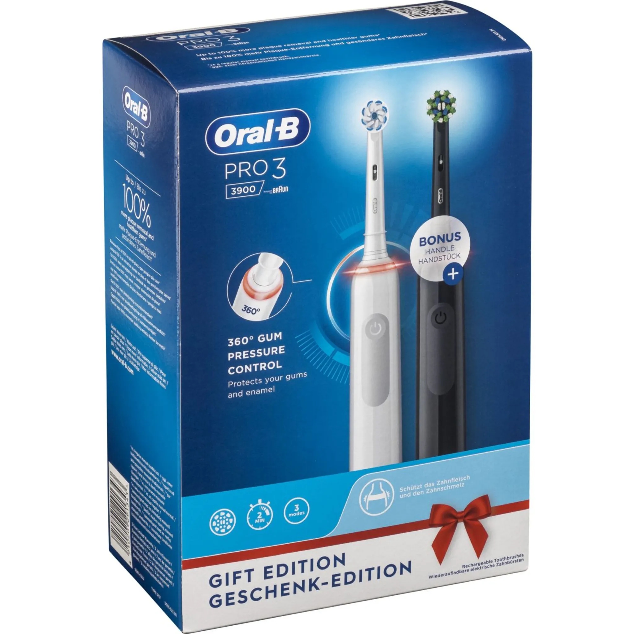 Oral-B PRO 3 3900 Black-White Duopack Edition