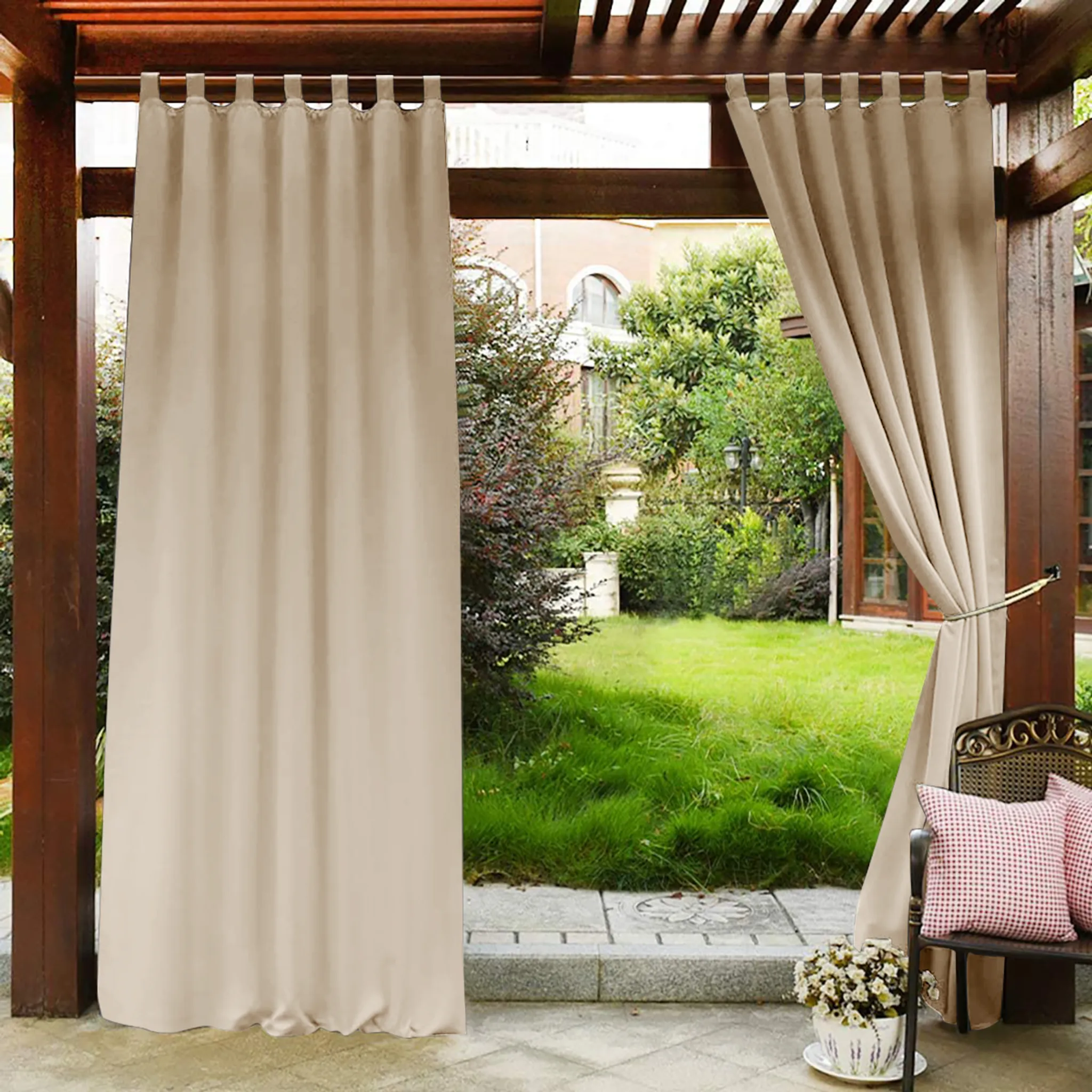 Vorhang Wasserdichte und sonnenbeständige Außenvorhänge, Thermovorhänge,  ZAXSD