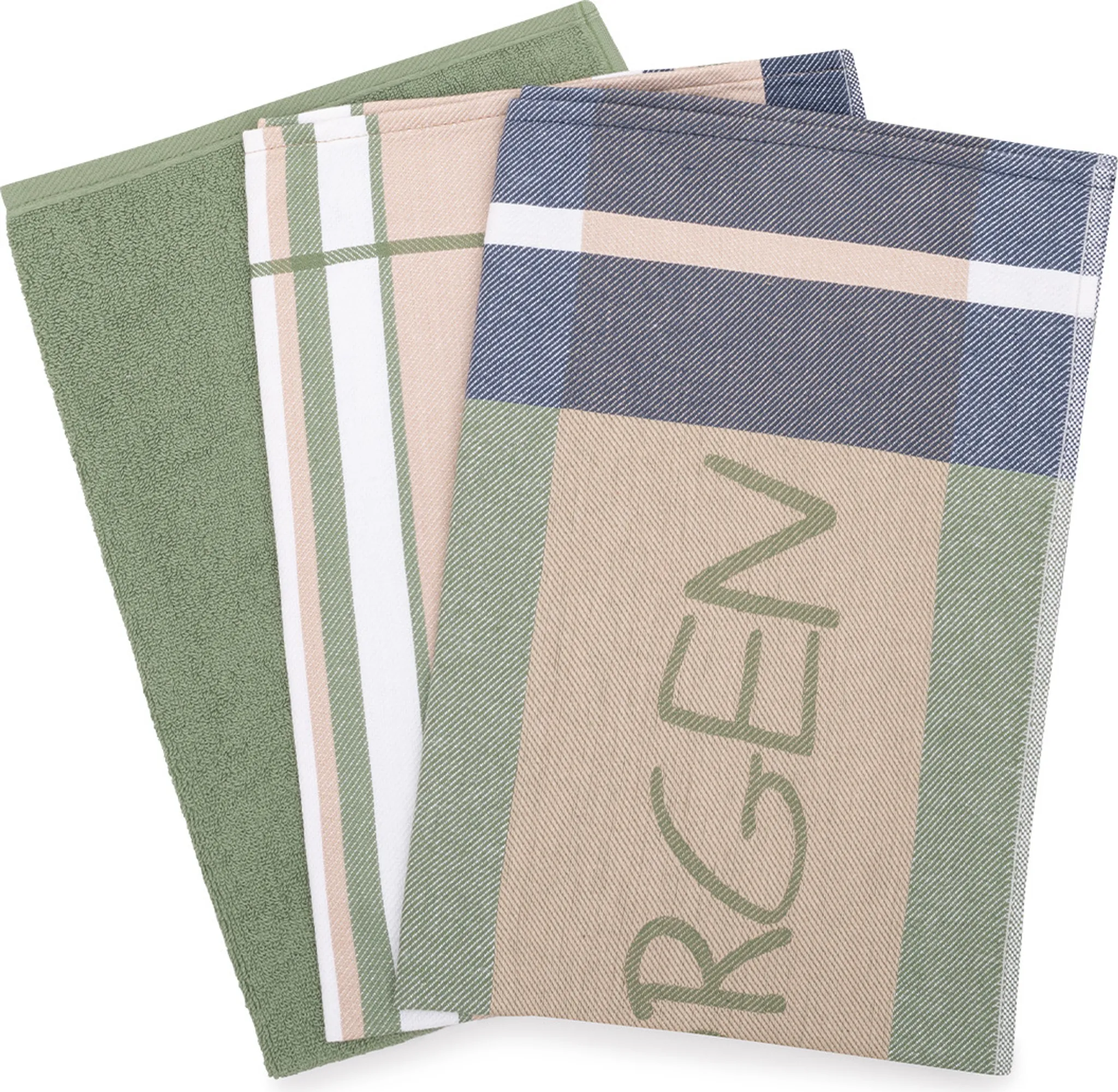 ARKENY Oster-Küchentücher (2er-Set) – Beige Mit Punkten & Hasen, Saisonale Deko & Praktisch