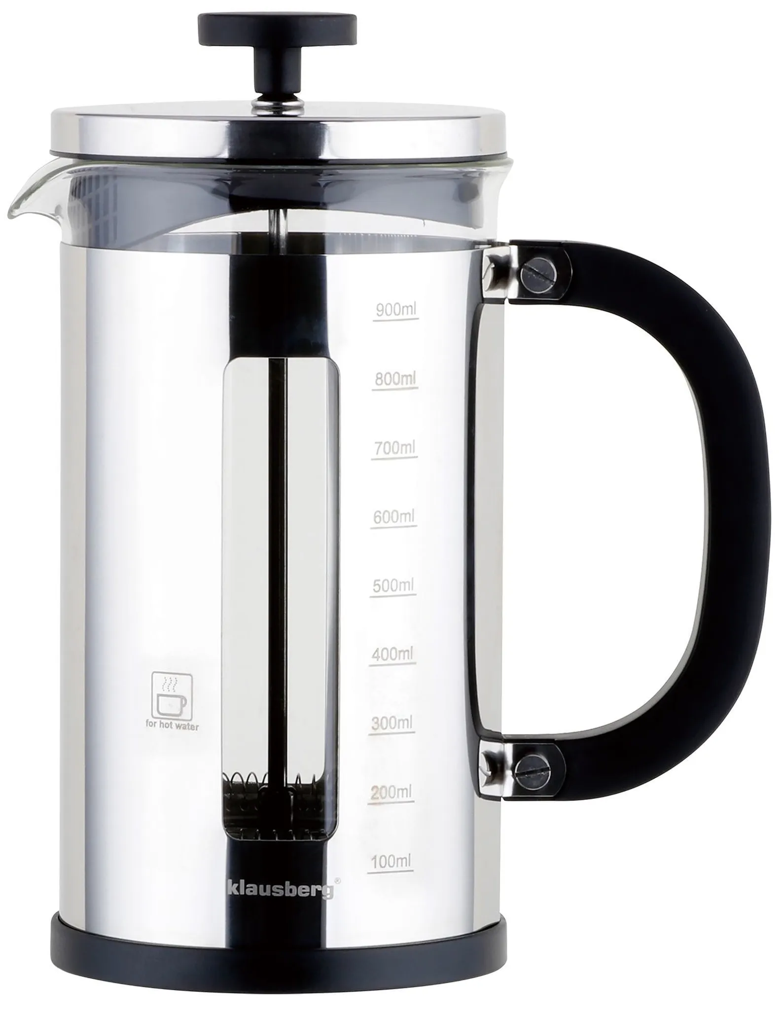 French Press Kanne 1000ml Von Klausberg – Doppelwandig Isoliert, Mit Edelstahlfilter