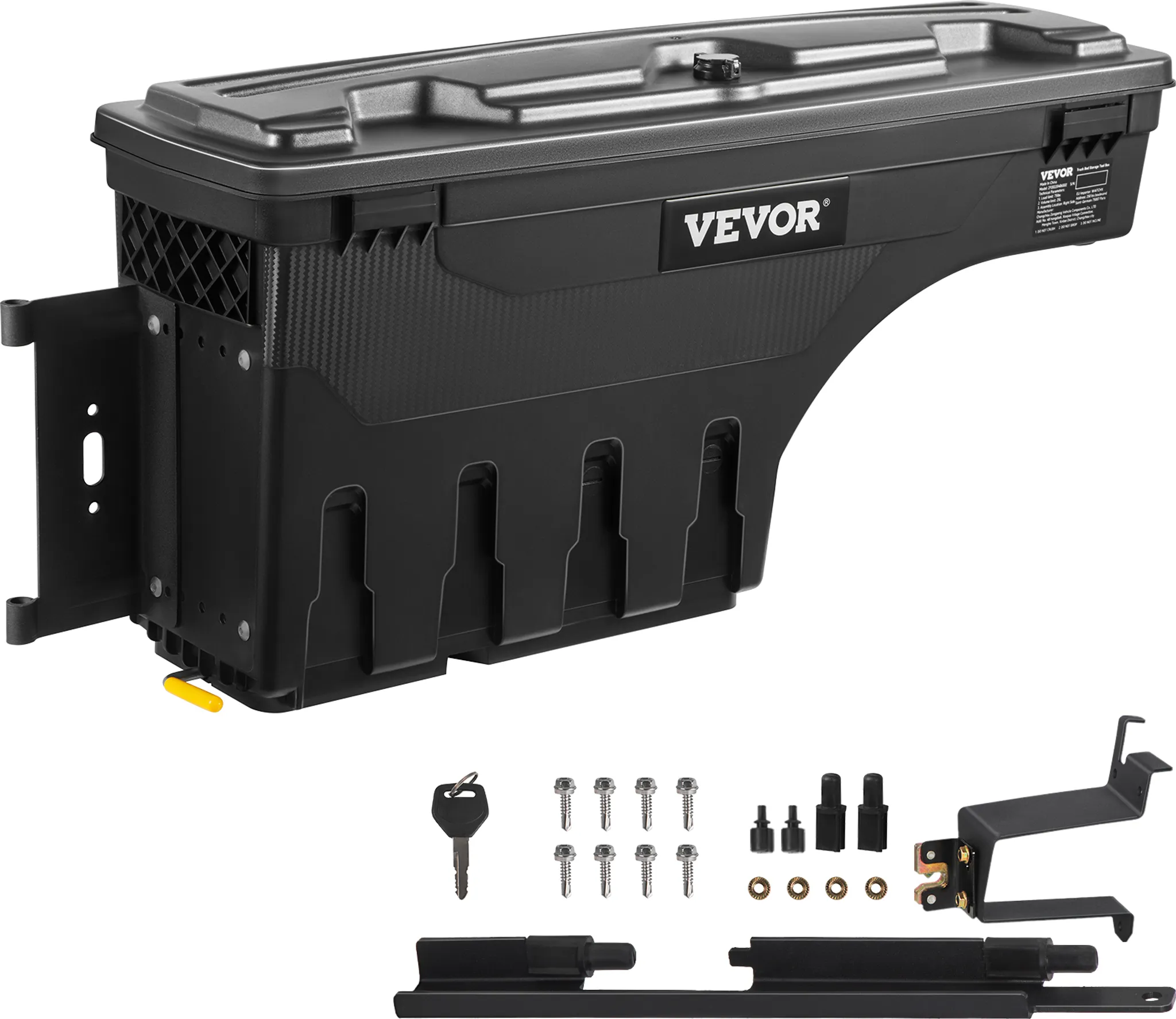 Cassetta porta attrezzi VEVOR per camion in alluminio 76 x 35,5 x 40,5 cm, montata su telaio, con serratura e chiave, impermeabile, per furgoni | Leroy Merlin