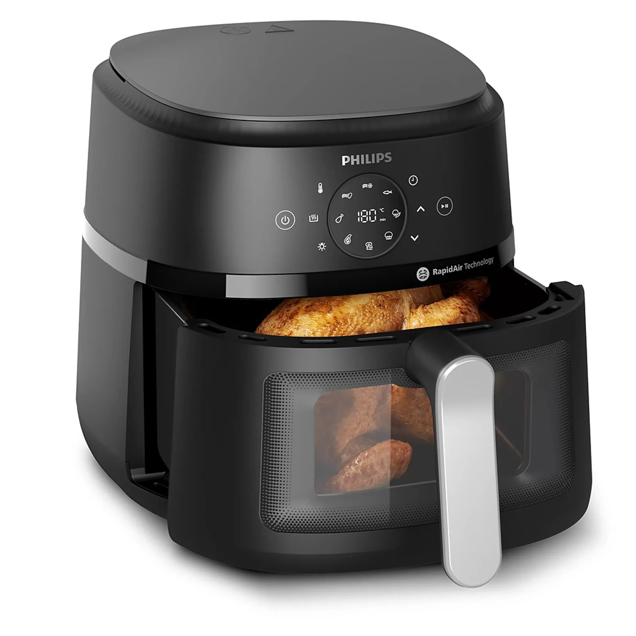 Friteuse Sans Huile Double Zone LEHMANN XXL 11L - 2 Tiroirs Indépendants 5.5L - 13 Programmes - Écran Tactile - Pour Grande Famille