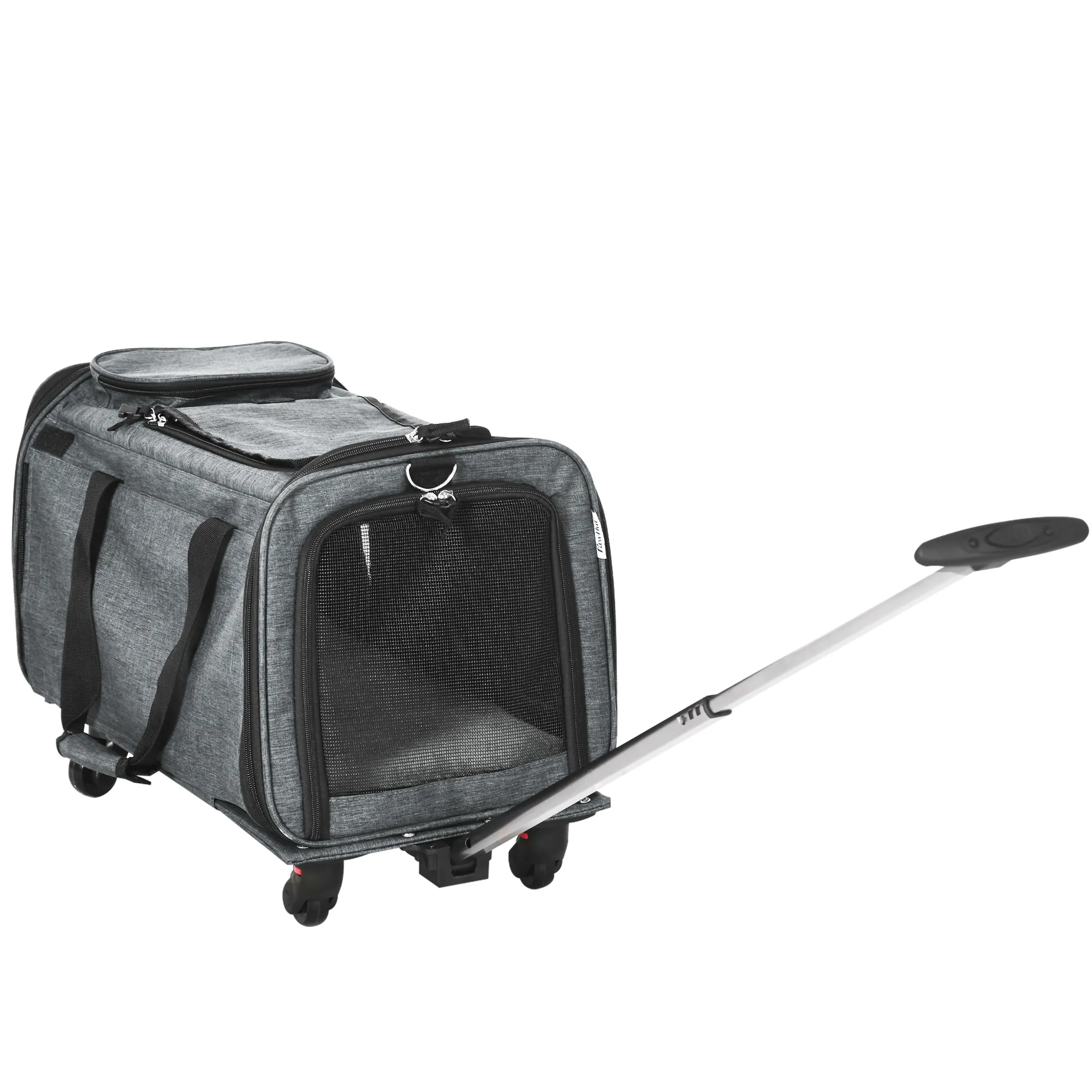PawHut 3-in-1 Haustiertrolley, Hundebox