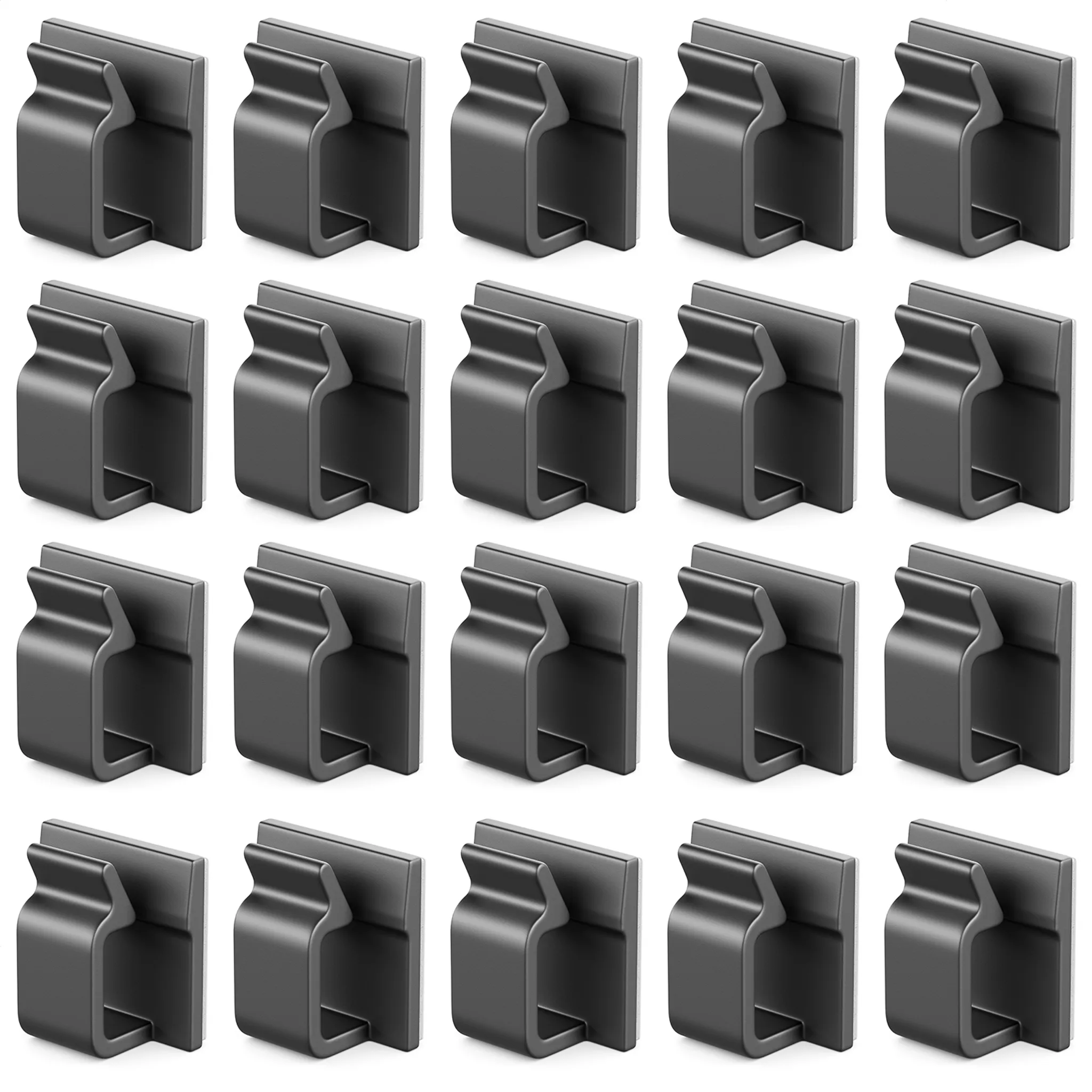 Bigqin 50 Stück Kabelhalter Selbstklebend - Klettband Kabelmanagement