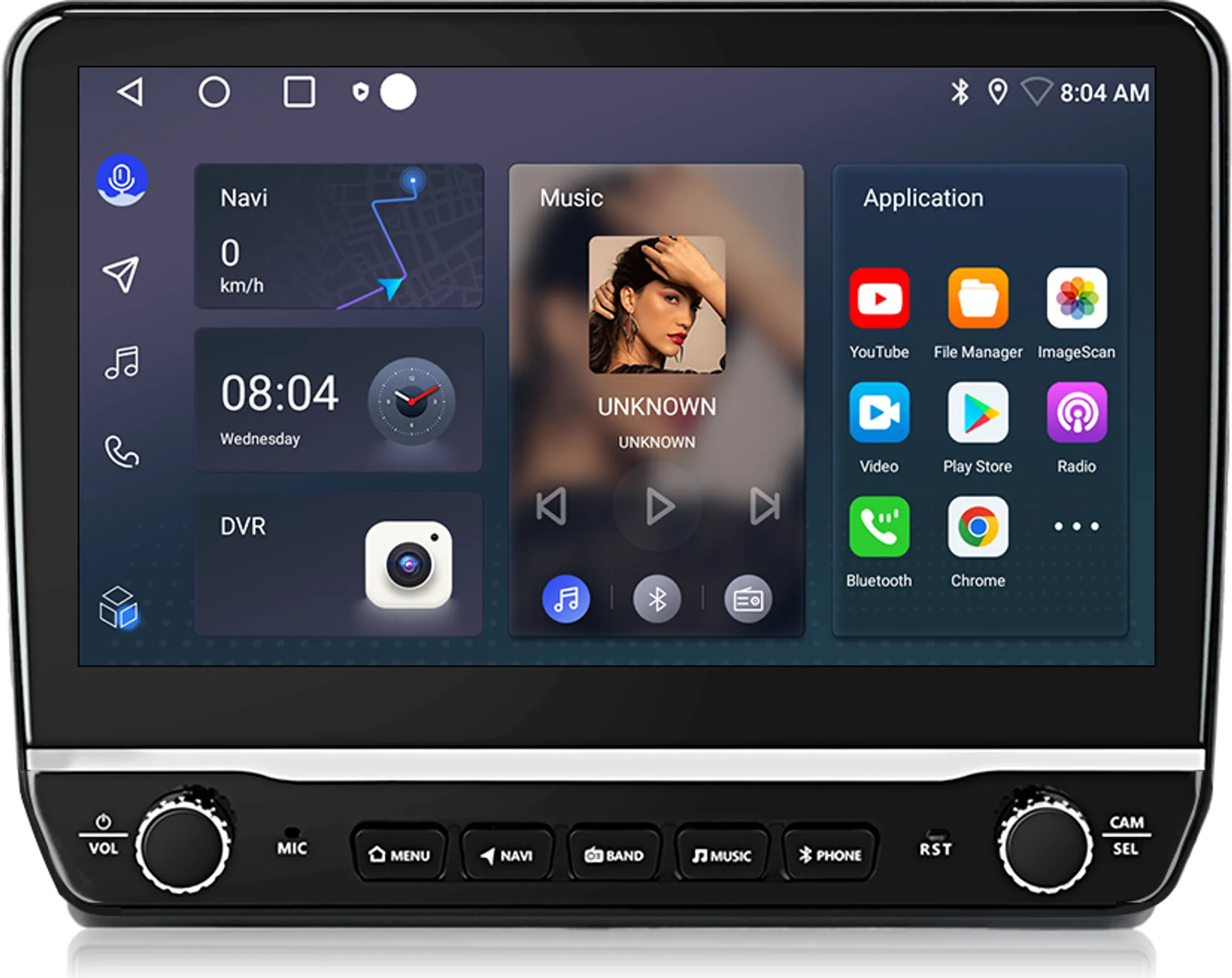 Hikity 1+32GB Android 13 Autoradio per Fiat 500 2007-2015 Radio con