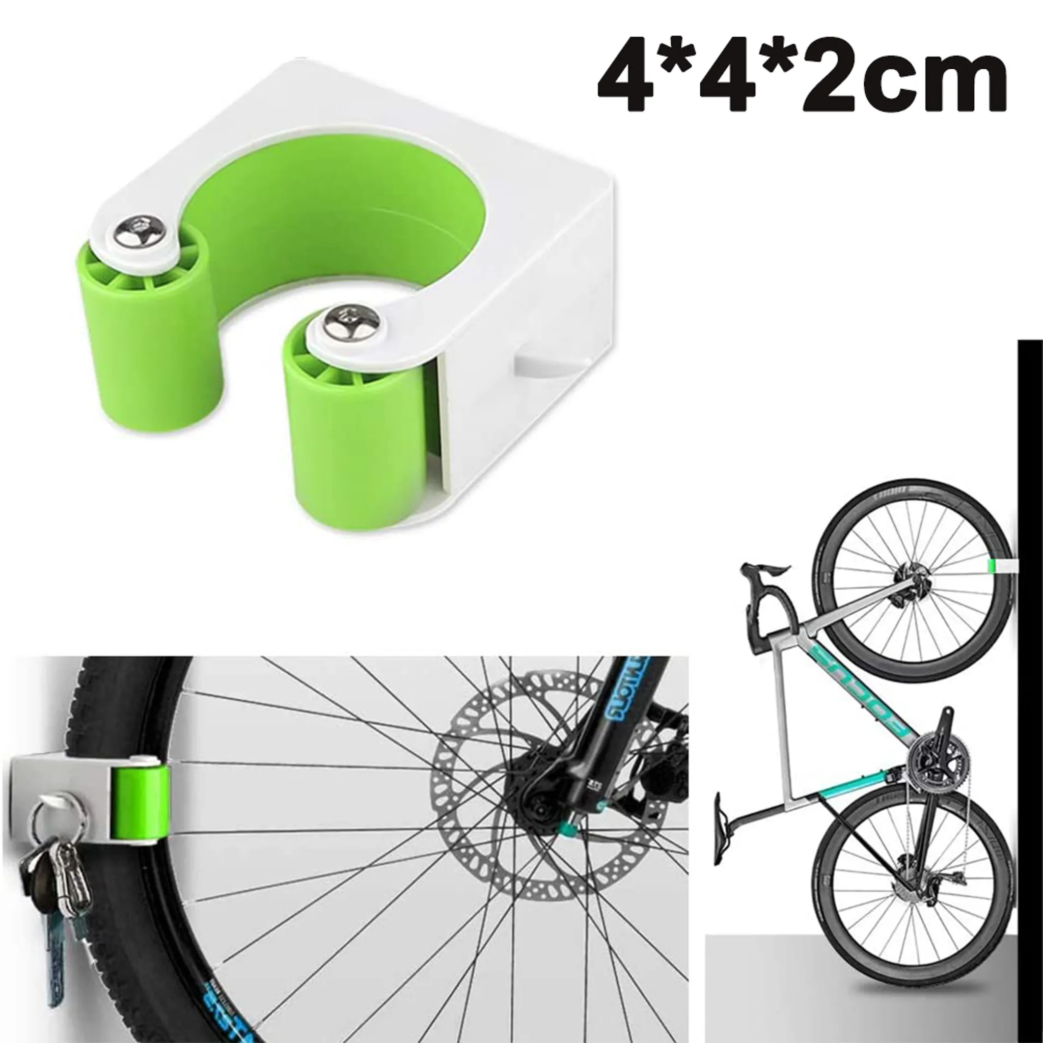 Schramm® 4 Stück Fahrradhalter Wandhalterung