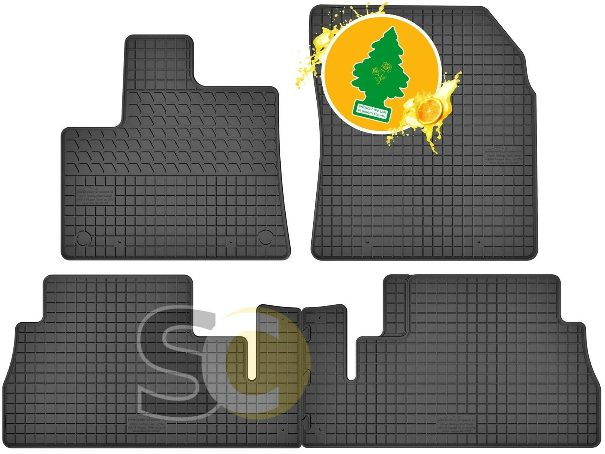 Fußmatte Gummimatten für Renault Clio Allwetter Automatten Hoher Rand  Antirutsch