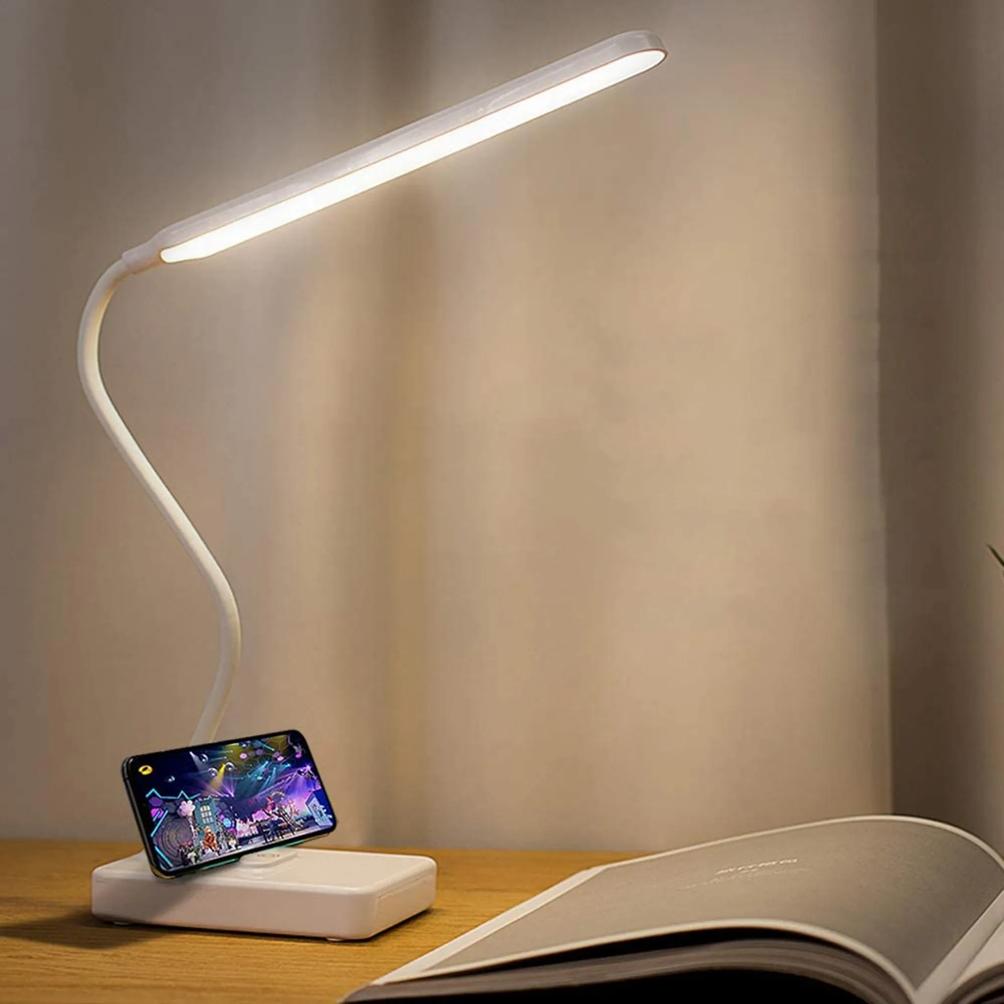 Kabellose LED-Schreibtischlampe, USB
