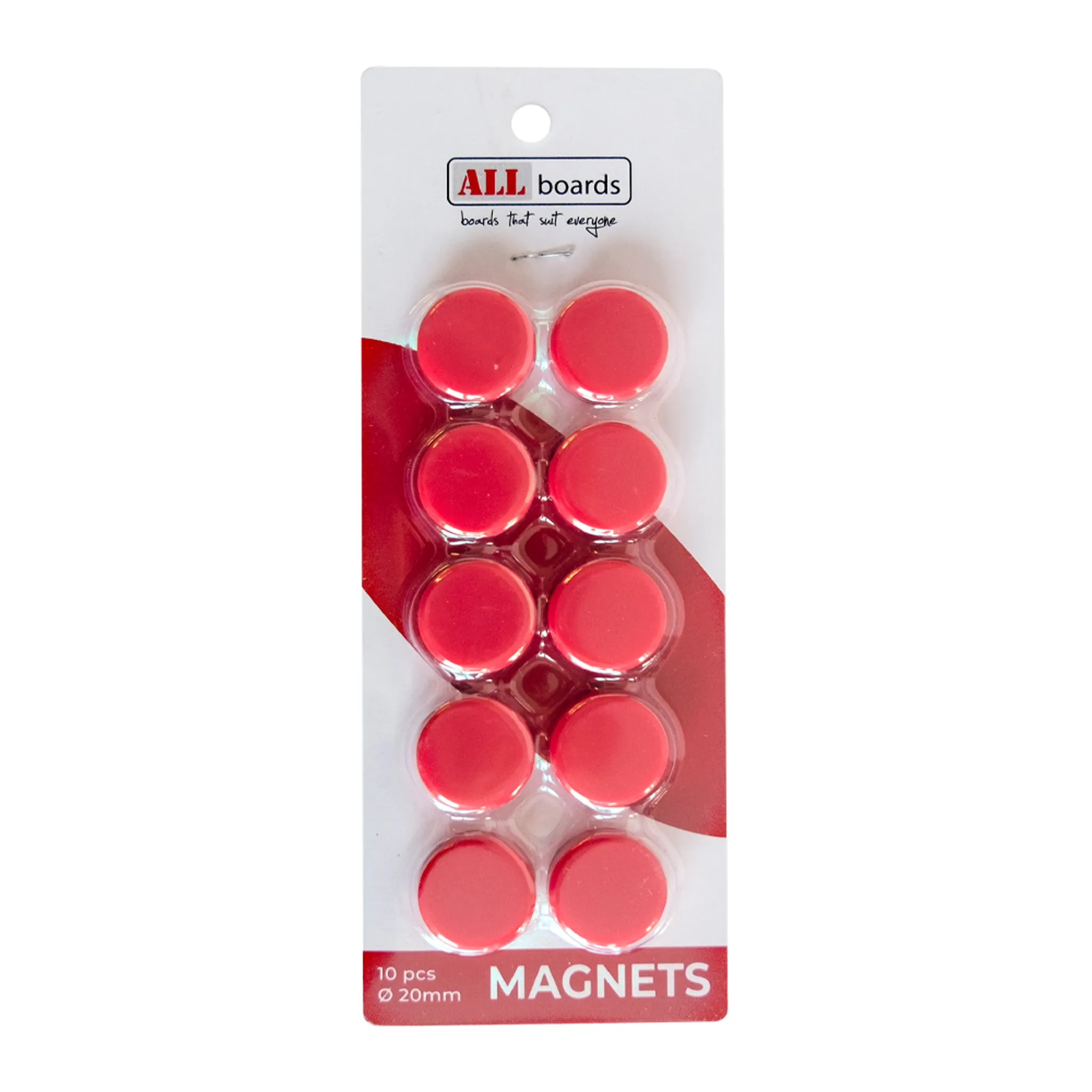 Magnete rund stark 20mm, rot