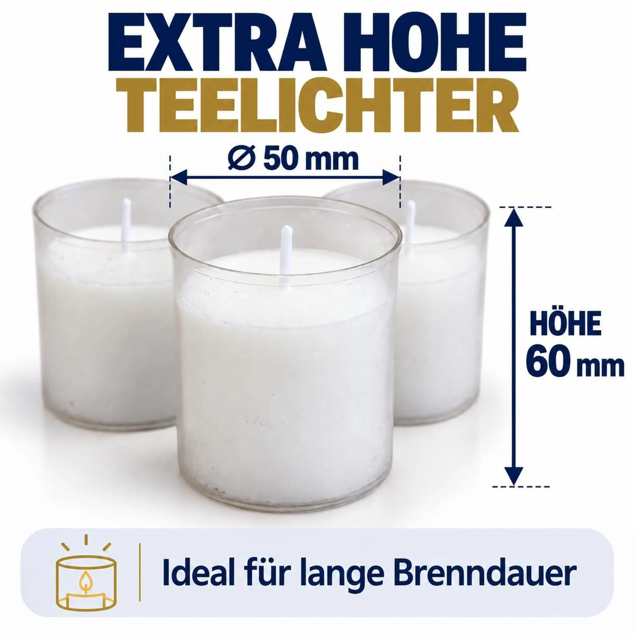 Teelichter 24 Stunden - Horeca Candles