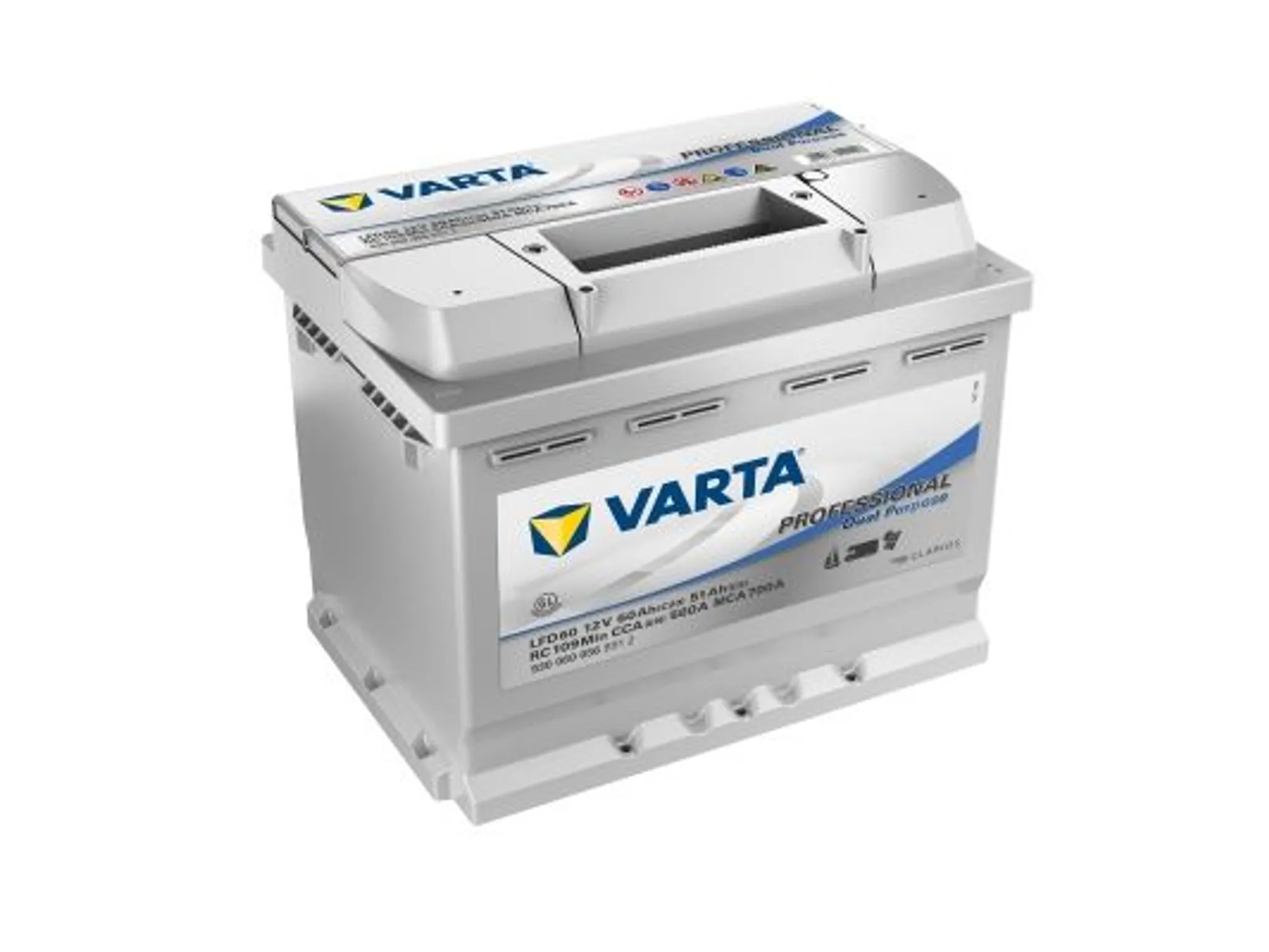 Varta LAD50A Professional DC AGM Batterie 12V 50Ah 400A 830050044, AGM  Batterien, Akkus & Batterien