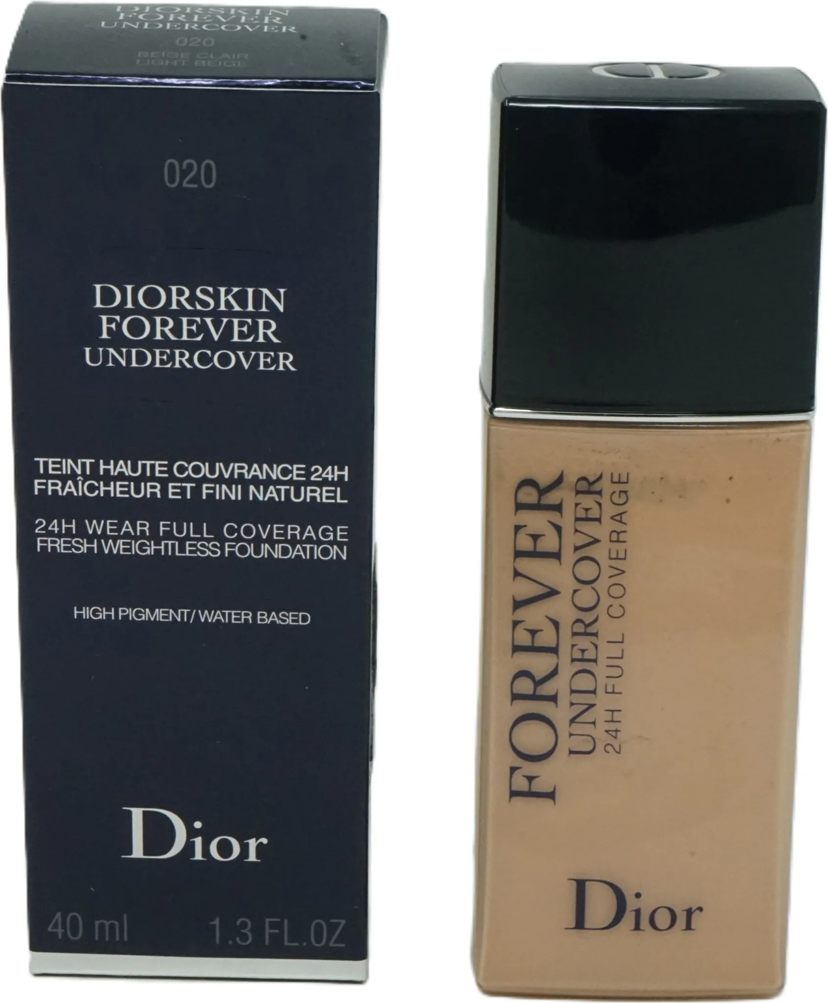新品 Dior Diorskin Forever Undercover 020 Diorskin Forever Undercover Foundation - 020 Light Beige by