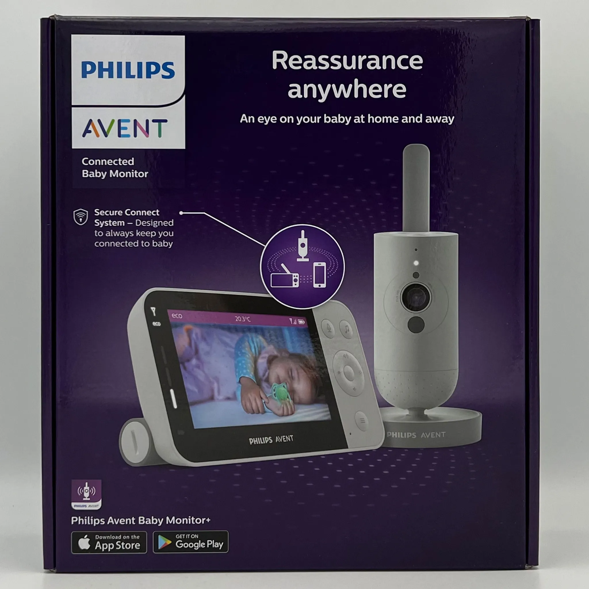 Philips AVENT Babyphone SCD713/26, mit Gegensprechfunktion und