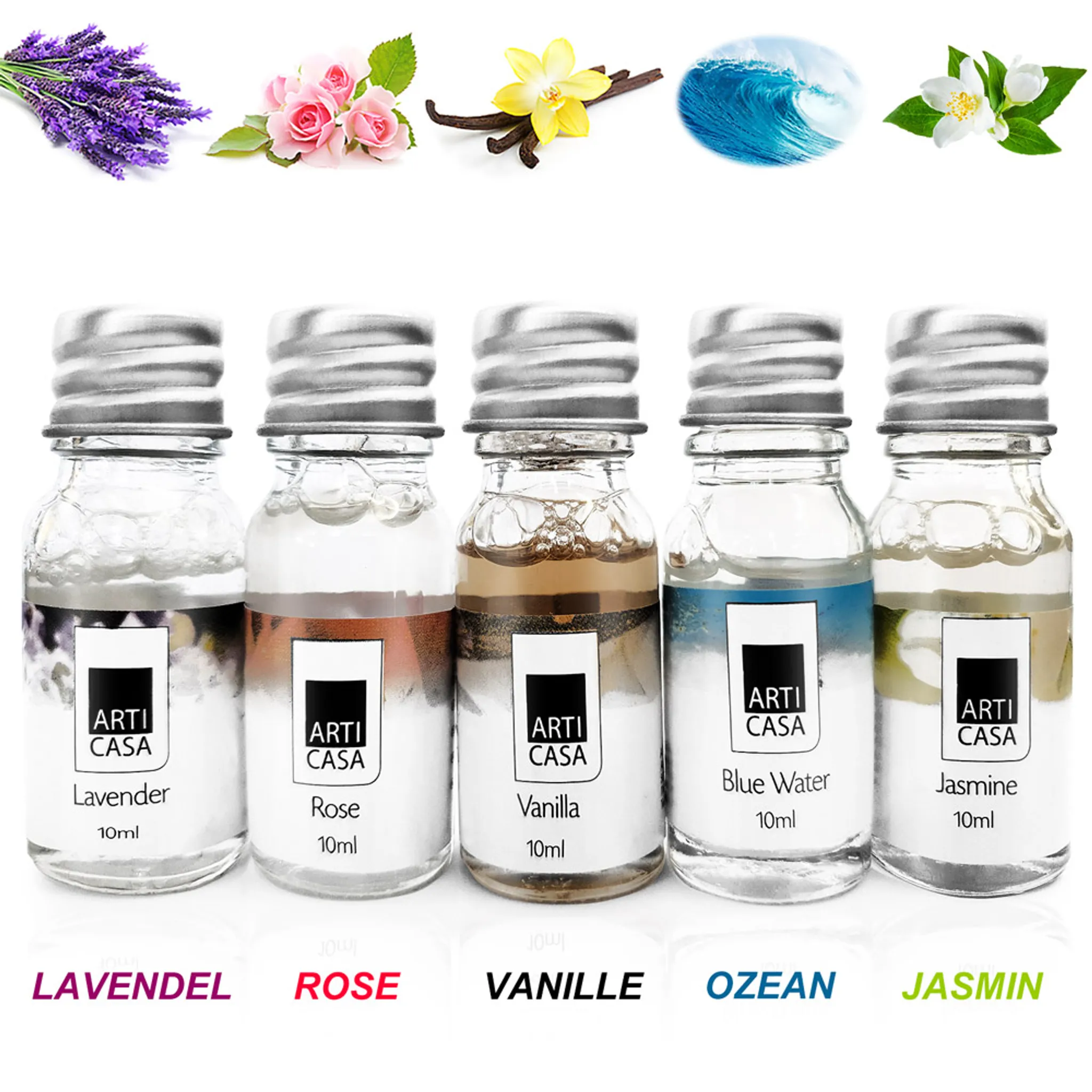 Auto Parfüm Flasche - Lufterfrischer mit Blume für ätherische Öle