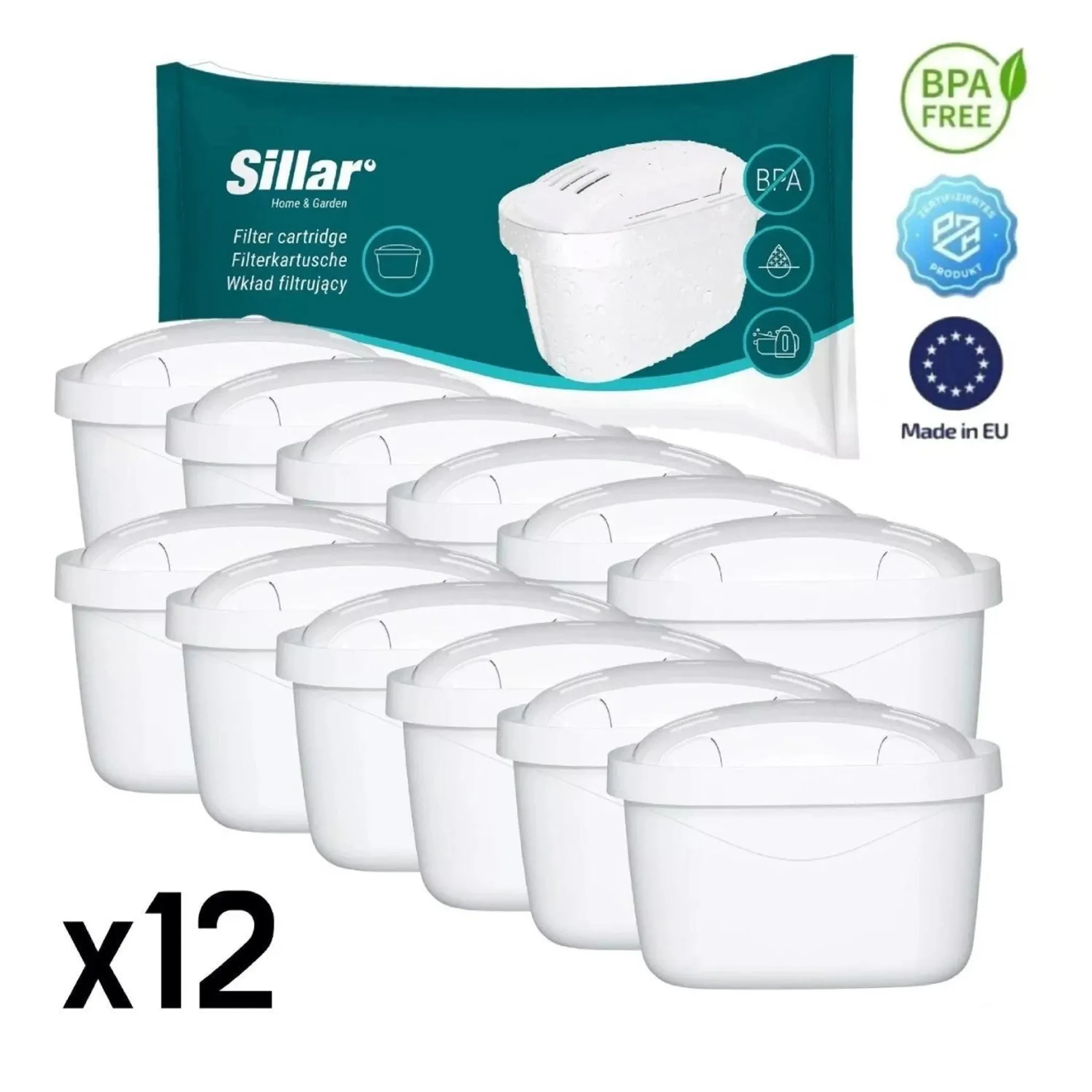 Max Strength Pro Filterkartuschen – Ersatz Für Brita® Maxtra+® & Viele Andere Wasserkrüge (12er Pack, BPA-frei)