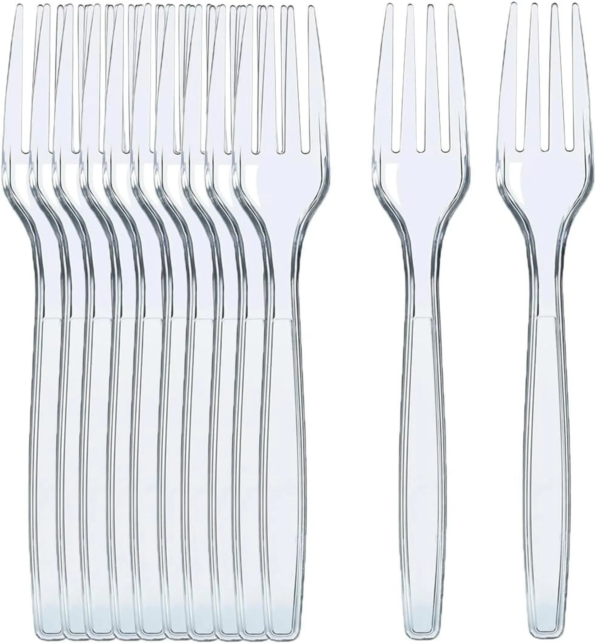 Plastikbesteck – 120 Einweggabeln aus Kunststoff, 6 Zoll