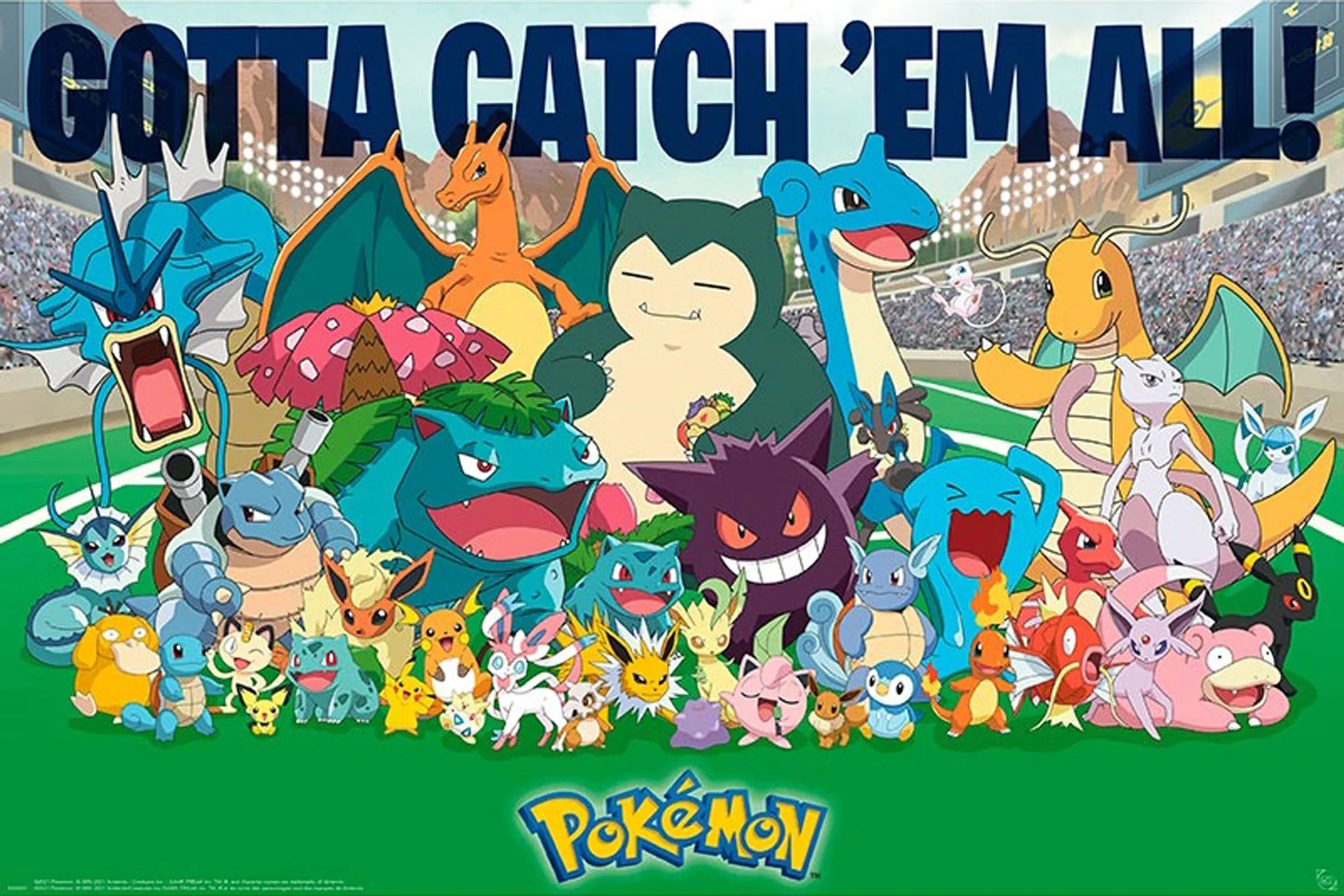 Pokemon Eevee Evolution Poster 61x91.5cm