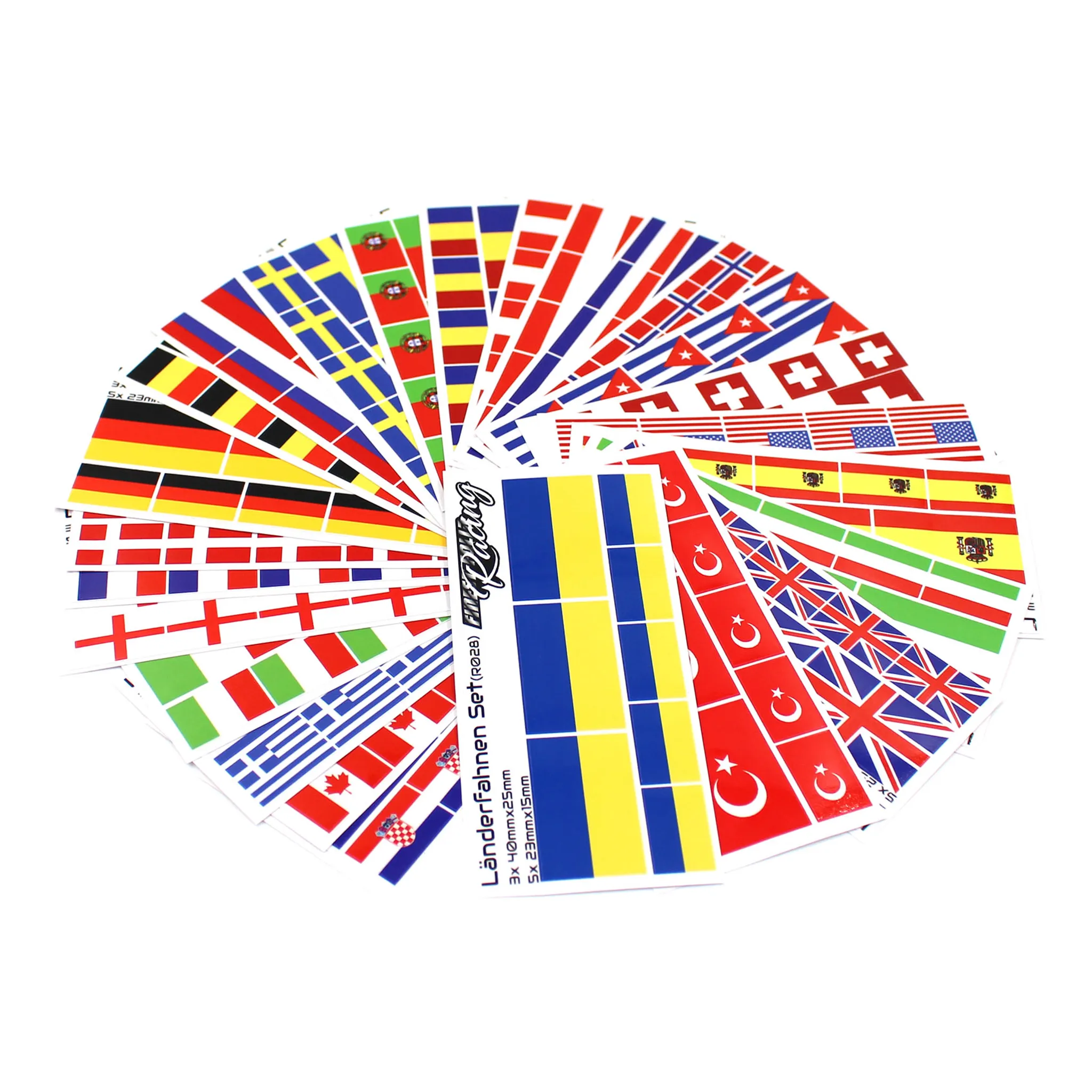 Deutschland Flaggen Aufkleber 3D Deko Sticker Set für Auto Kfz