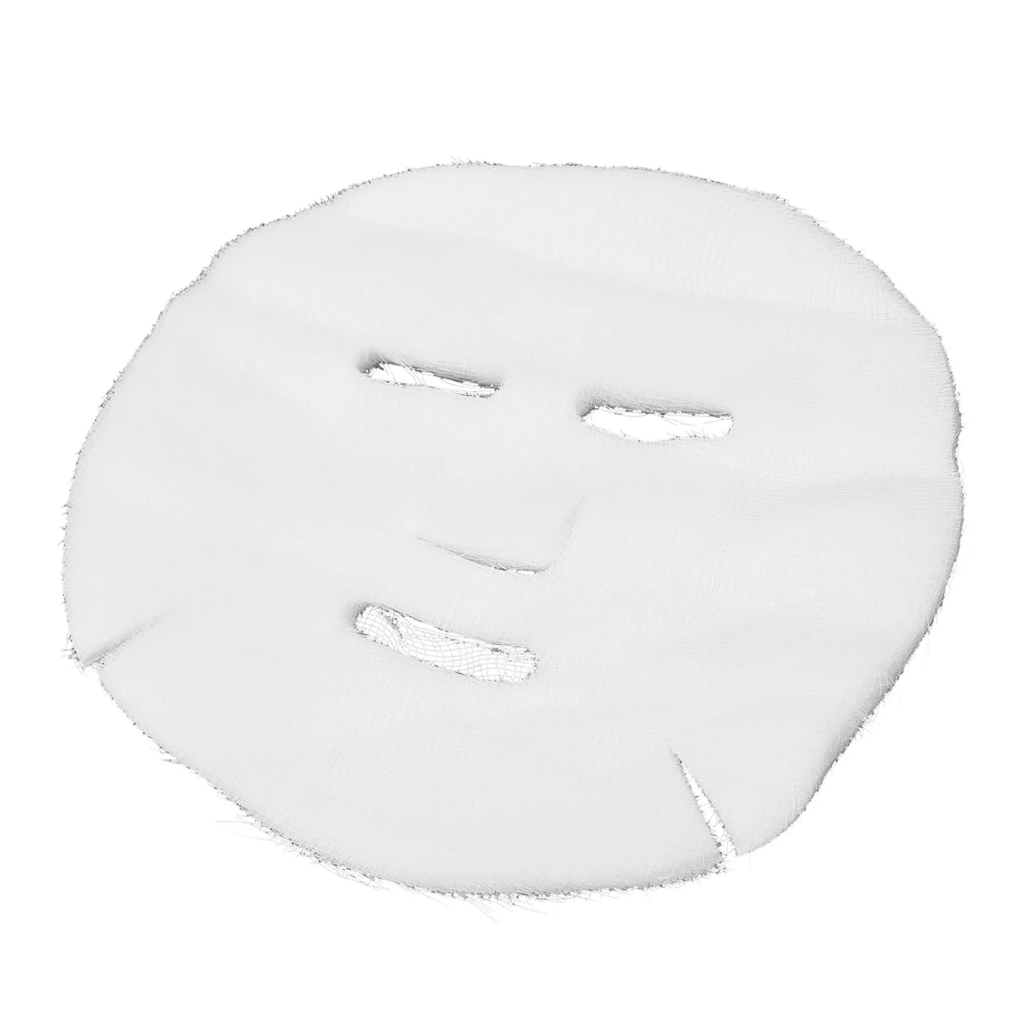 Einfache Weiße Rohrfaser Gesichtsmaske Biologisch Abbaubar Schickes Kleid Papie