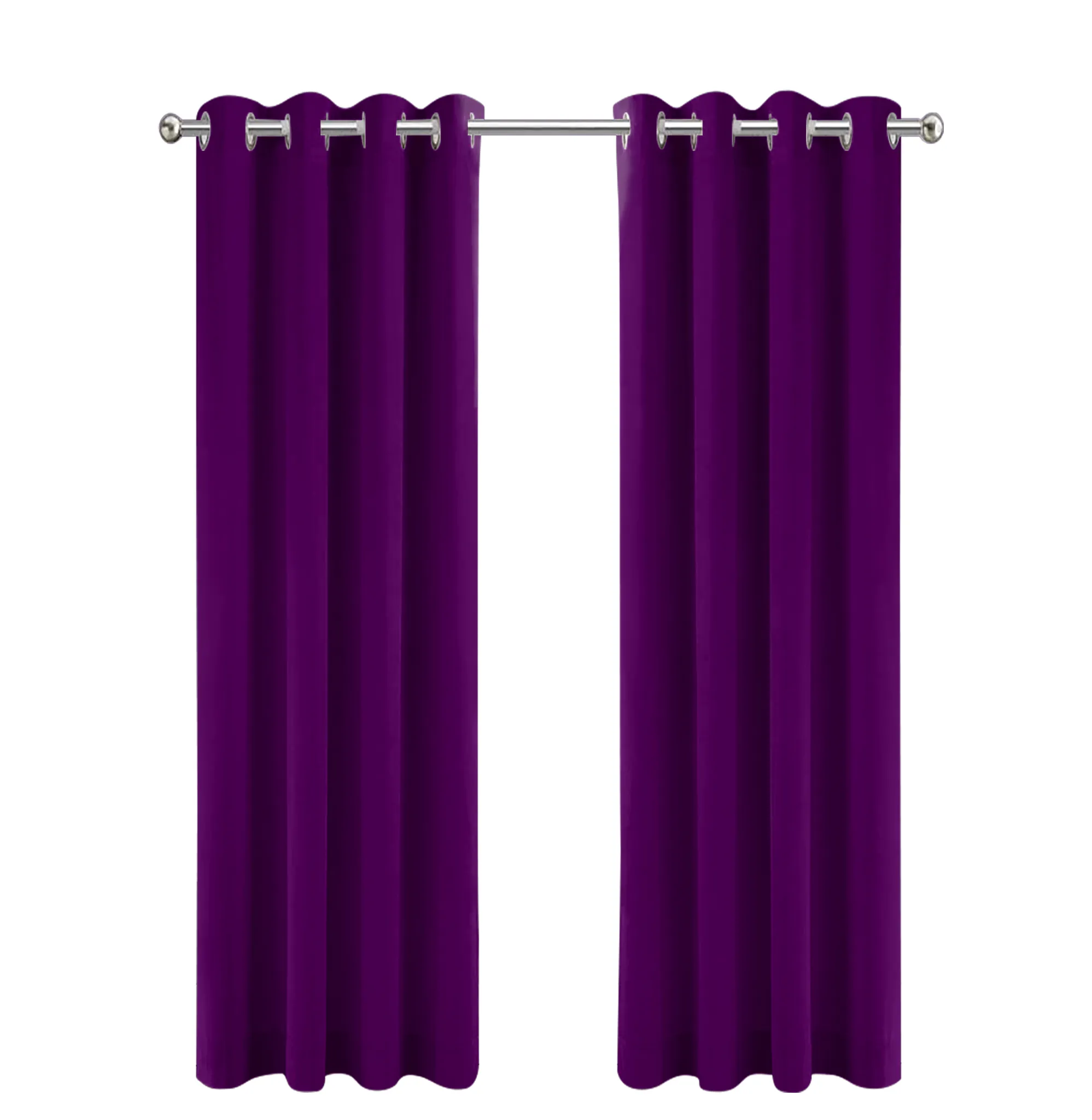 LW Collection Gardinen Violett Samt fertig