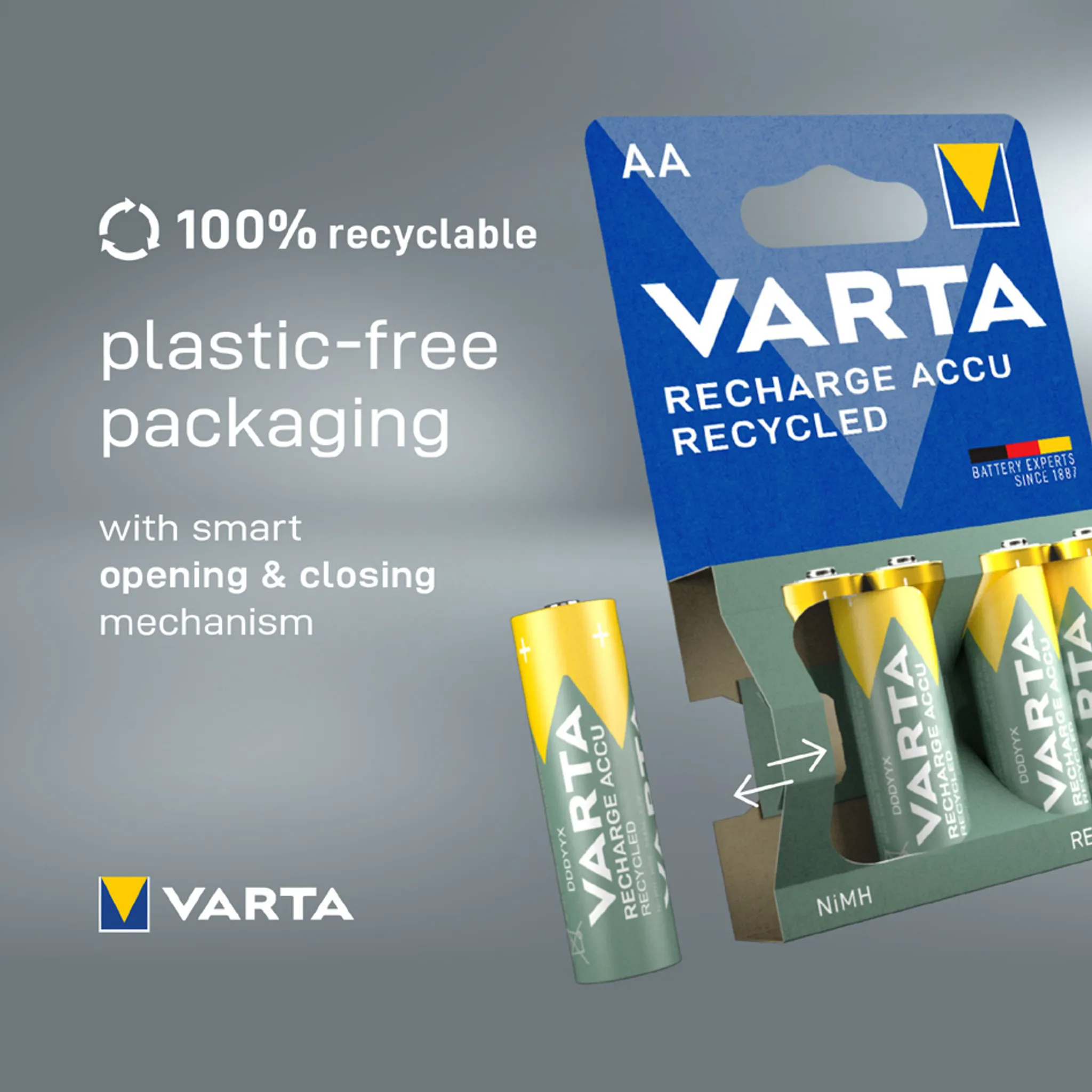 Varta Recharge Accu 56816 - Recycled Batterie