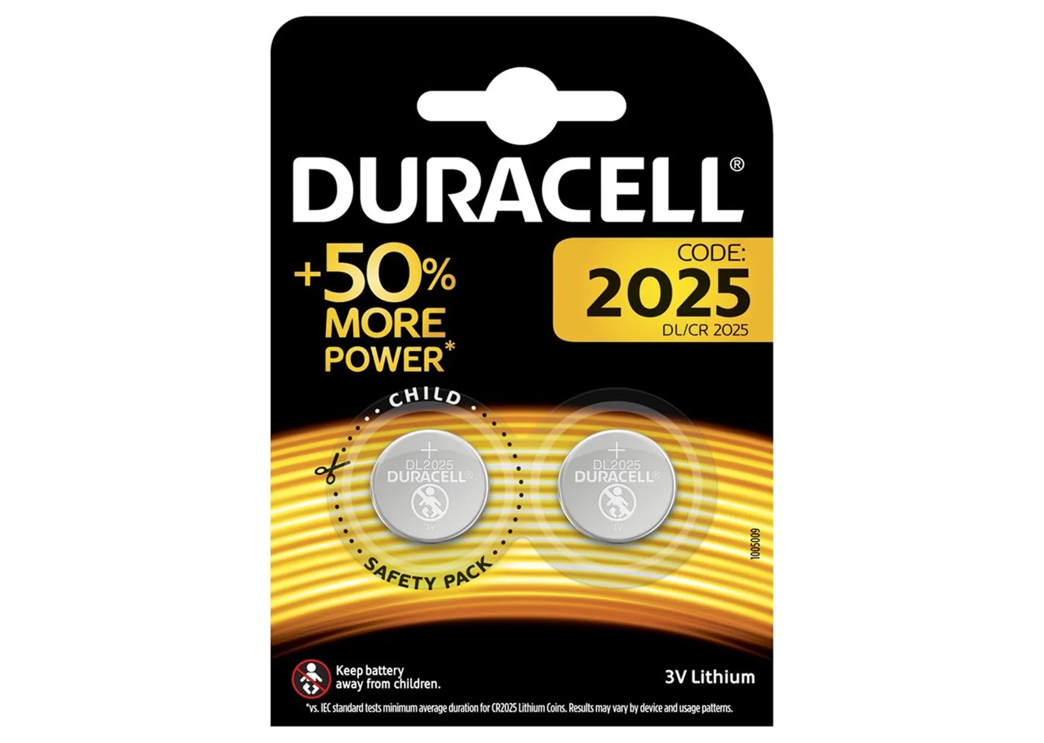 Duracell Duracell Knopfzellenbatterie 2025 CR2025 3V 4er Pack 