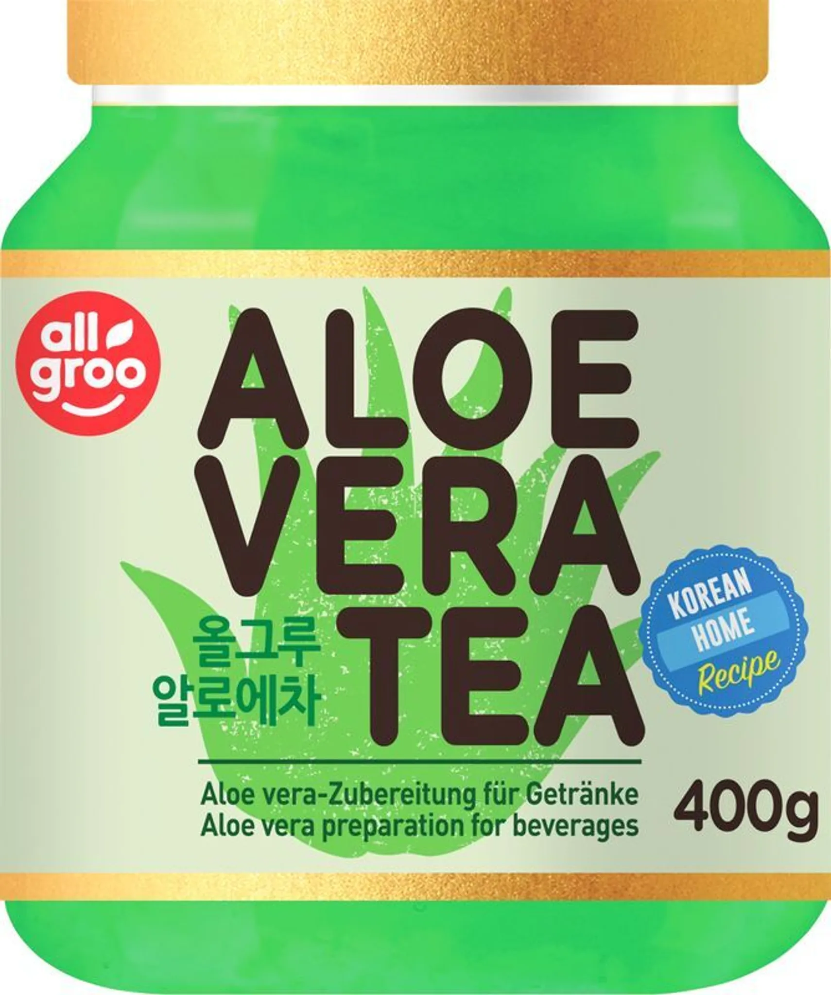 ALLGROO Aloe Vera Tea Zubereitung fr Erfrischungsgetrnke