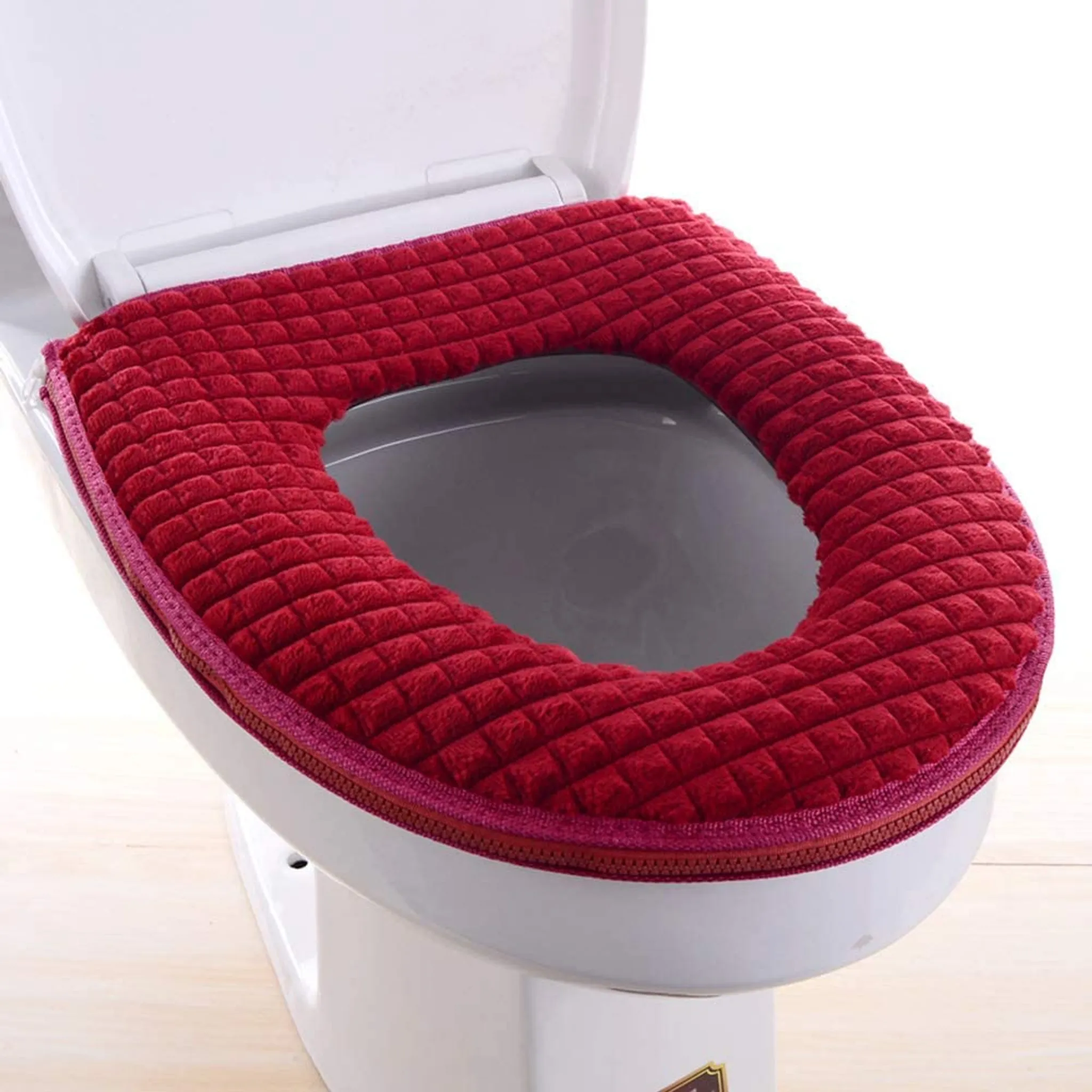 2 Stück Badezimmer Soft WC-Sitzbezug Pad mit Griff WC-Deckelbezug Kissen  Weich Dicker Waschbar Passt Alle Oval WC-Sitze : : Küche, Haushalt  & Wohnen