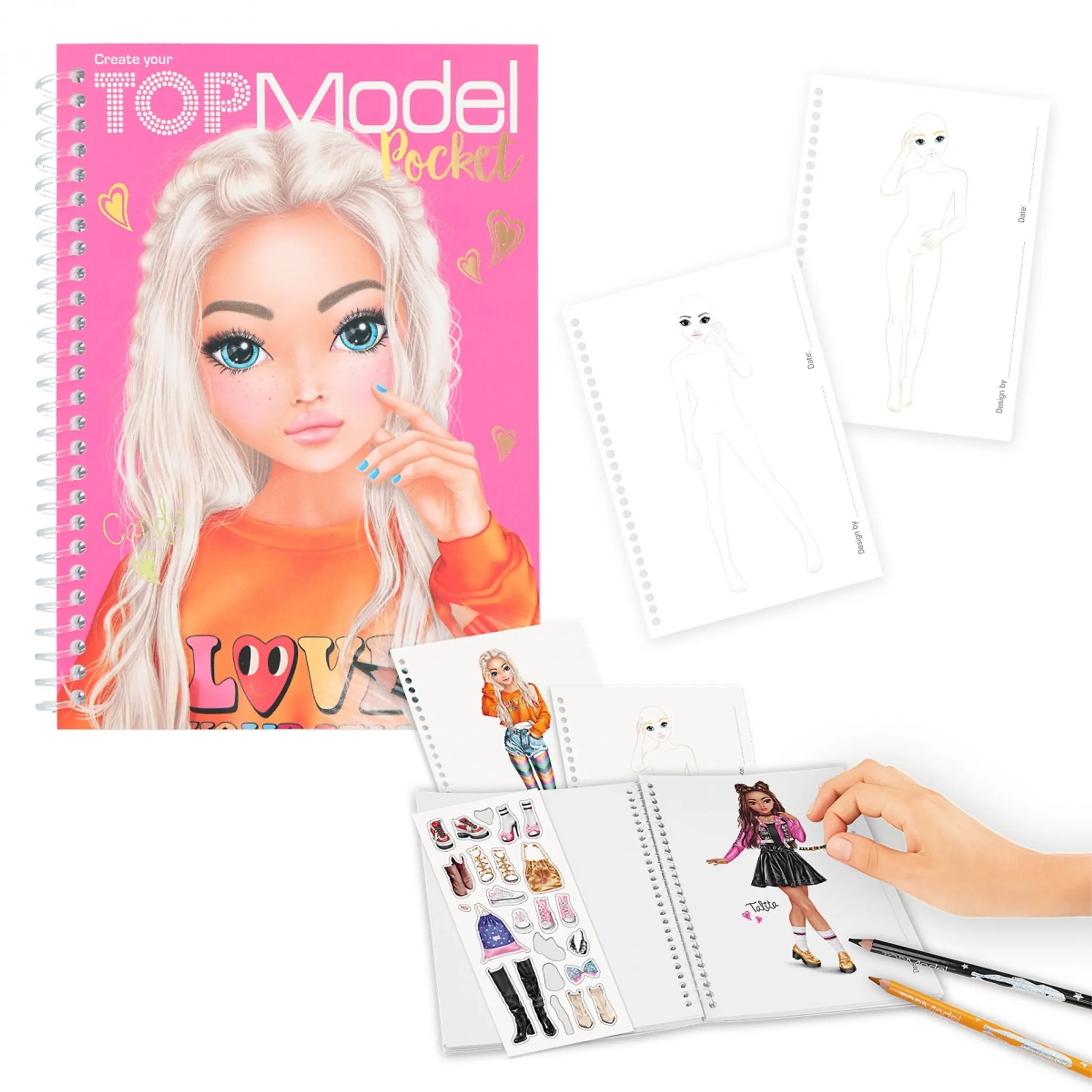 TOPModel: Malbücher, Sticker & Beauty-Produkte