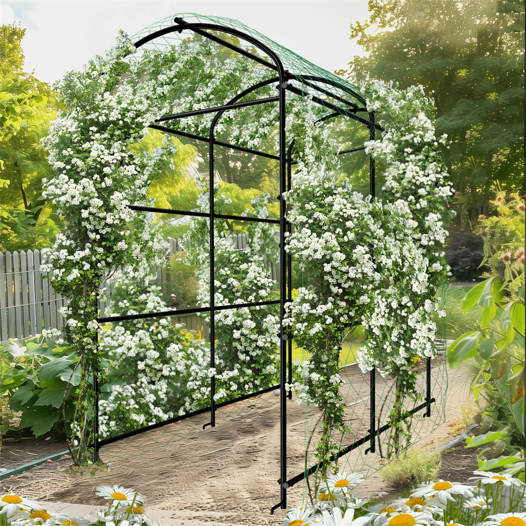 Lulalula 2 Tralicci Da Giardino A Forma Di Farfalla | Supporto Per Piante Rampicanti In Ferro | Piccolo Tutore Per Vasi Da Interno/Esterno | Diametro 30cm, Altezza 42cm