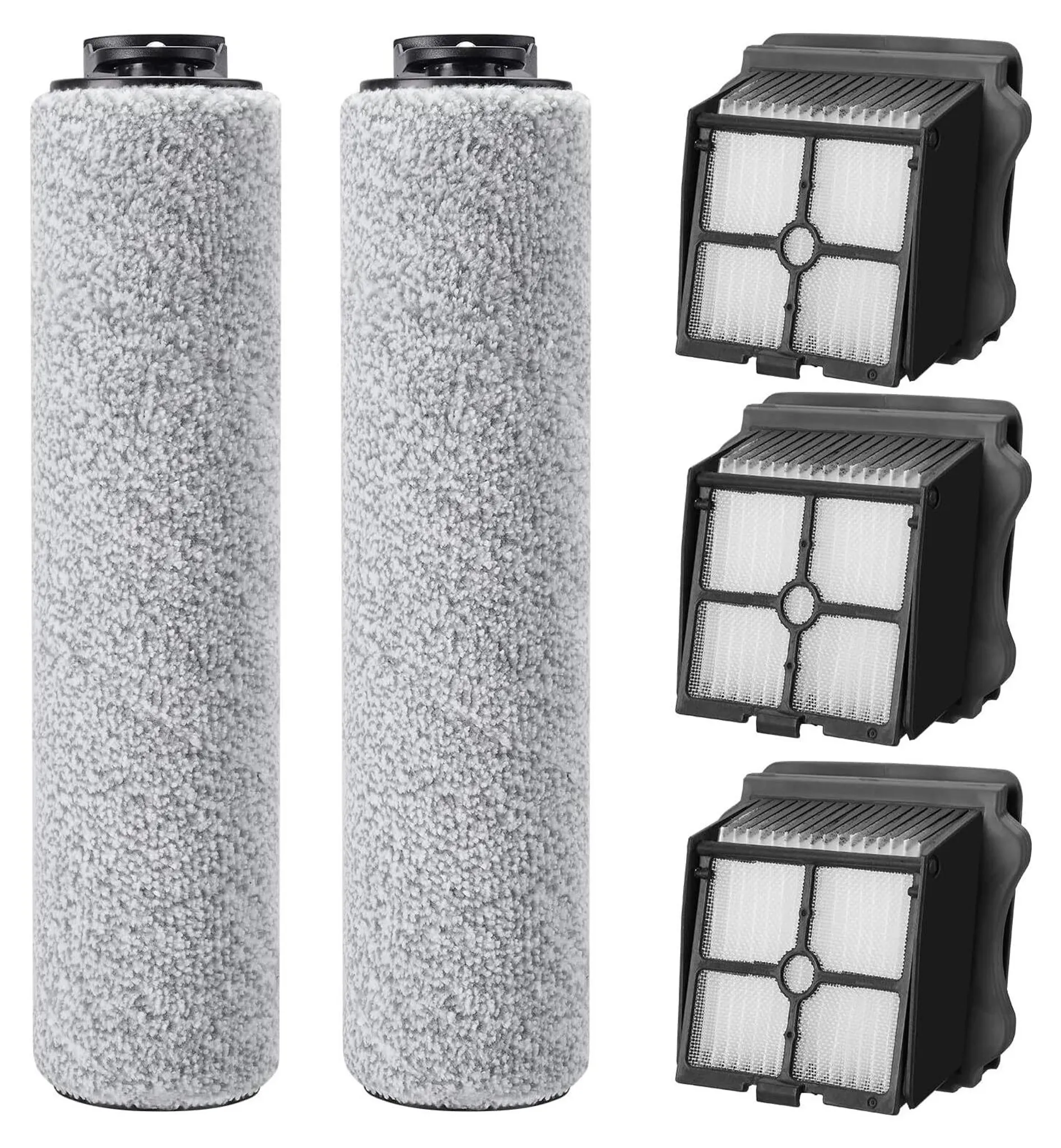Ersatzteil-Set Für Tineco Floor One S5/S5 Pro – 2 Bürstenwalzen + 4 HEPA-Filter, Waschbar