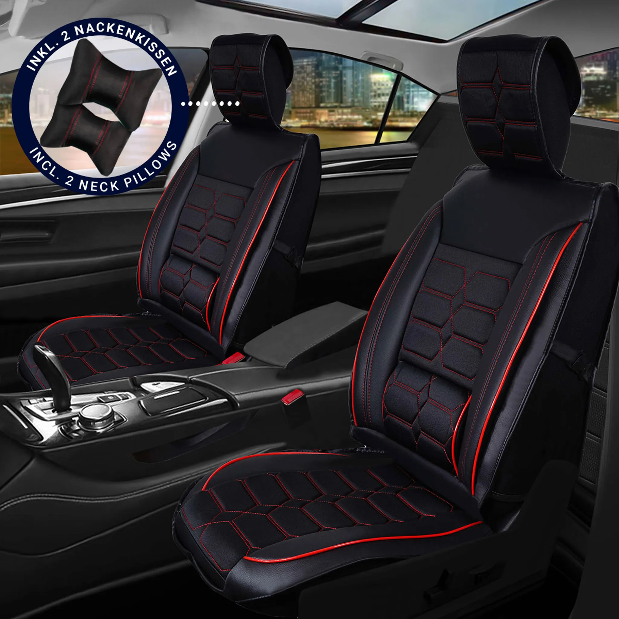Sitzbezüge Auto Leder Autositzbezüge Universal Set Für Ford Kuga