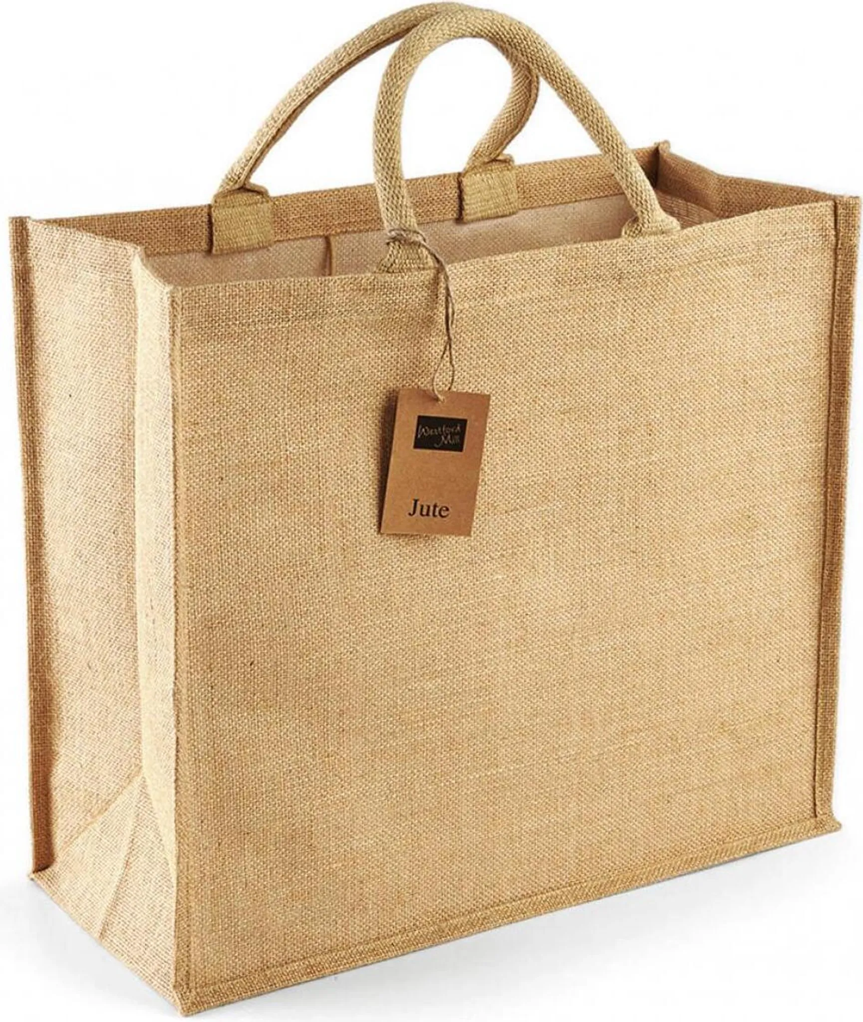 Westford Mill W408 Jumbo Jute Shopper 45 x 39 x 21 cm