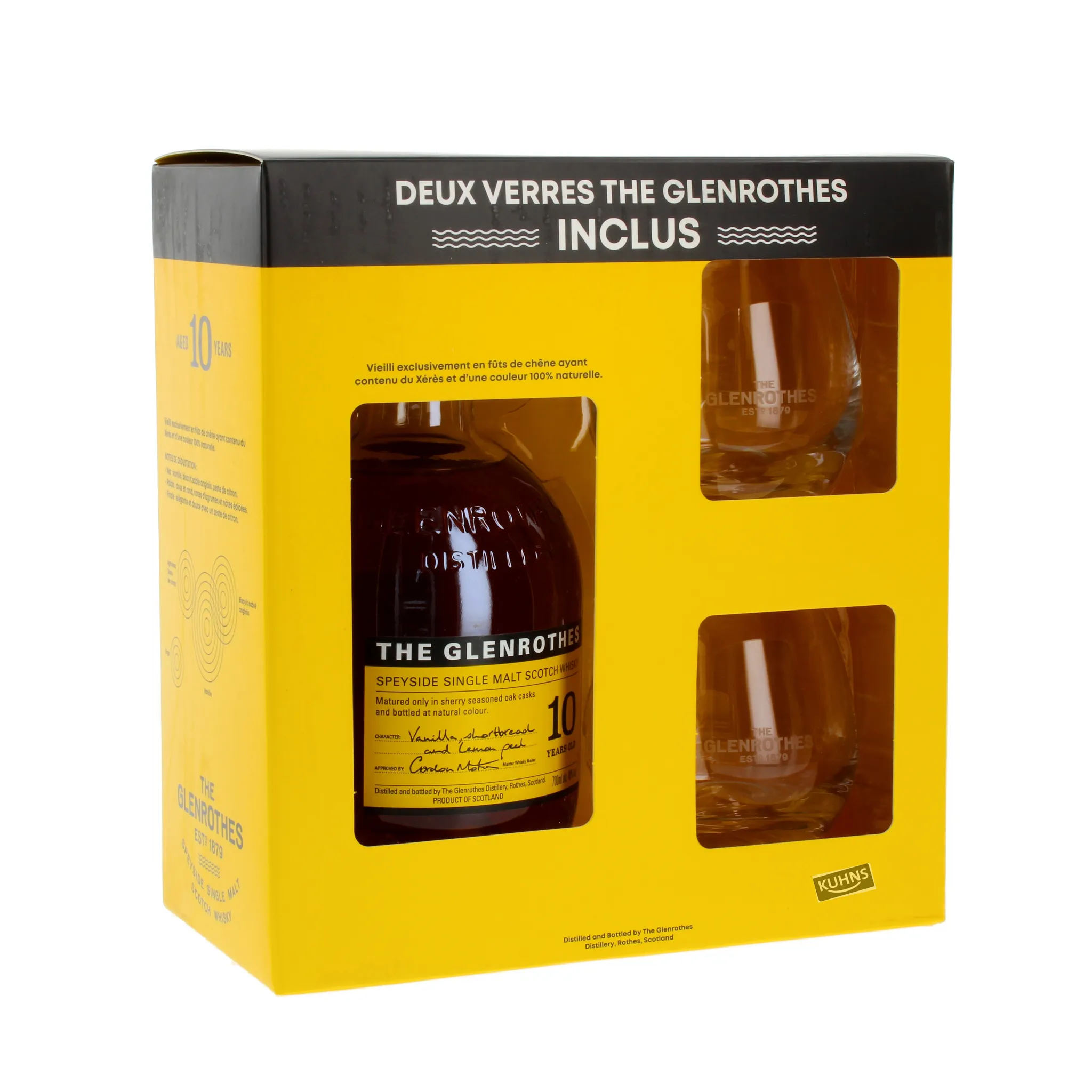 Glenrothes 10 Jahre Geschenkset Speyside Single Malt Scotch Whisky 0,7l,  alc. 40