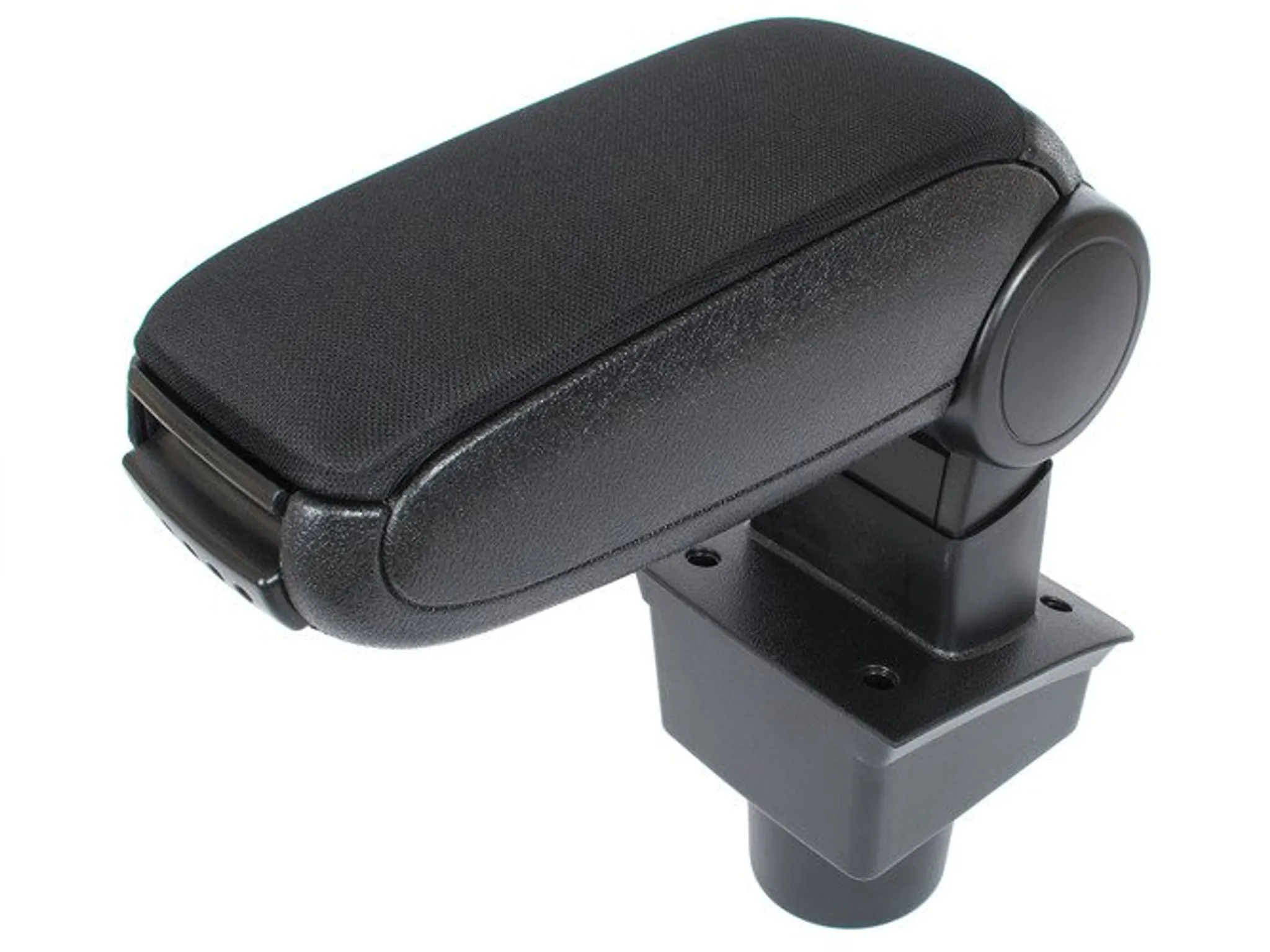 KOMPLETT-SET Mittelarmlehne Armlehne Leder Bezug Schwarz zum einfachen  Nachrüsten für Seat Ibiza IV 6J ab 08-17