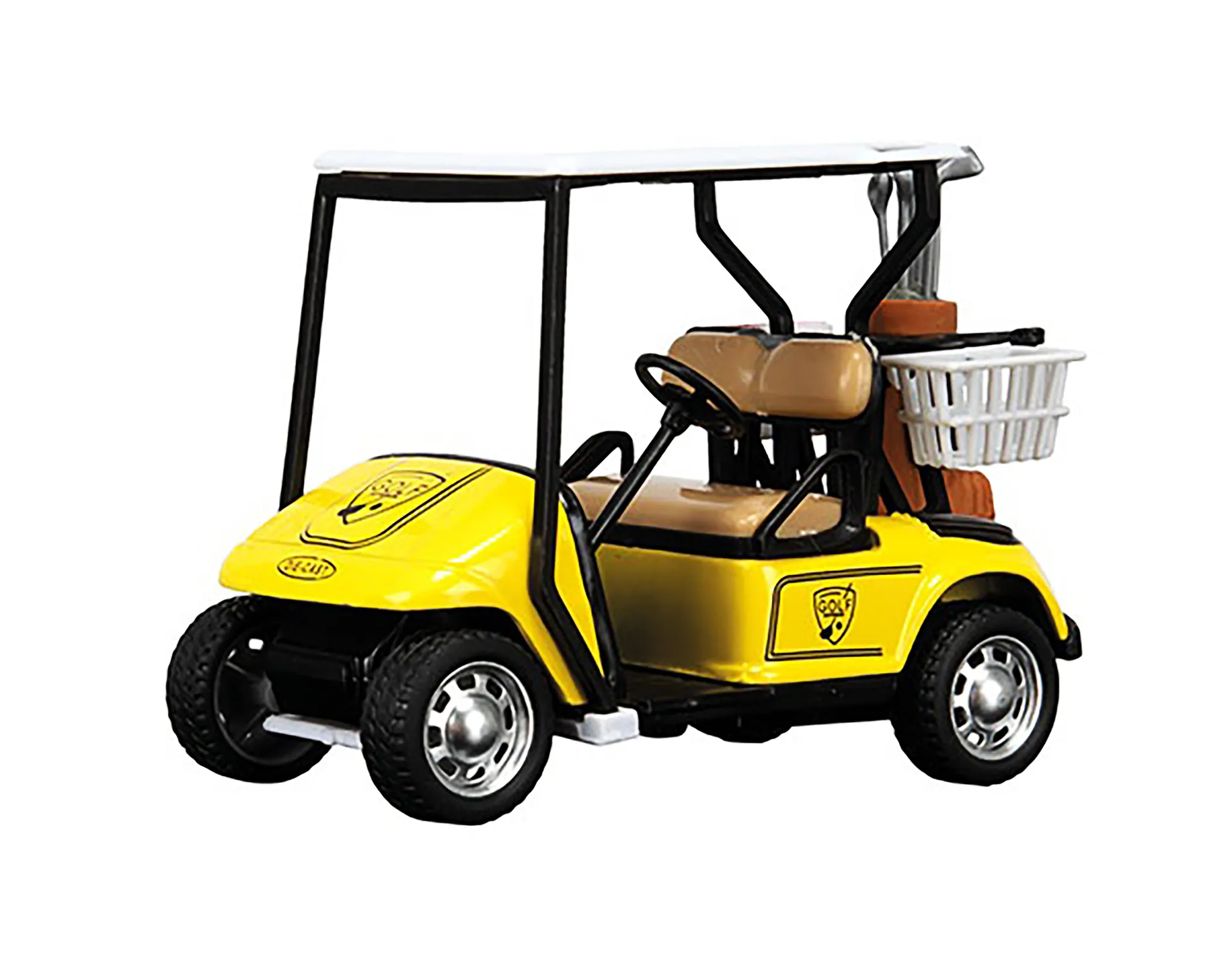 GOLF CART Modellauto 10cm mit Rückzugmotor Golfwagen