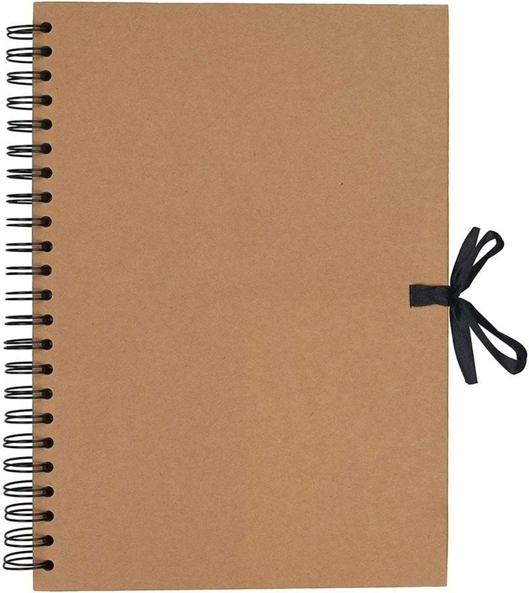 Notizbuch Aus Kraftpapier – 16 X 22 Cm, 20 Seiten, Elfenbeinfarben, Blanko