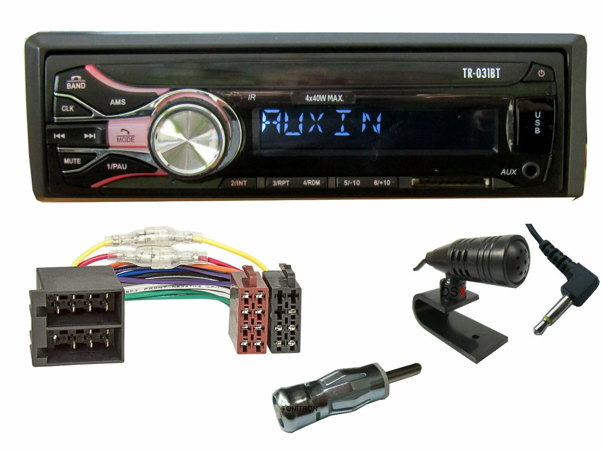 XOMAX XM-R279: Autoradio mit Bluetooth Freisprecheinrichtung, 2. USB mit  Ladefunktion, SD, AUX IN, 1 DIN