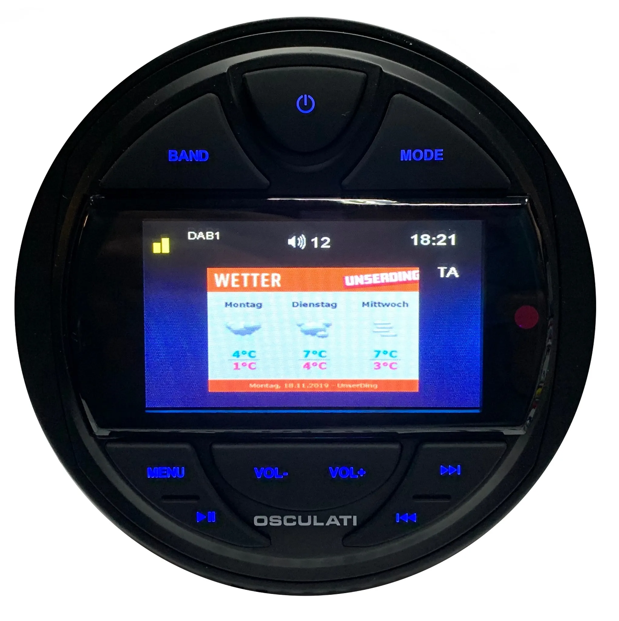 Marine Radio mit TFT Display Bluetooth & DAB