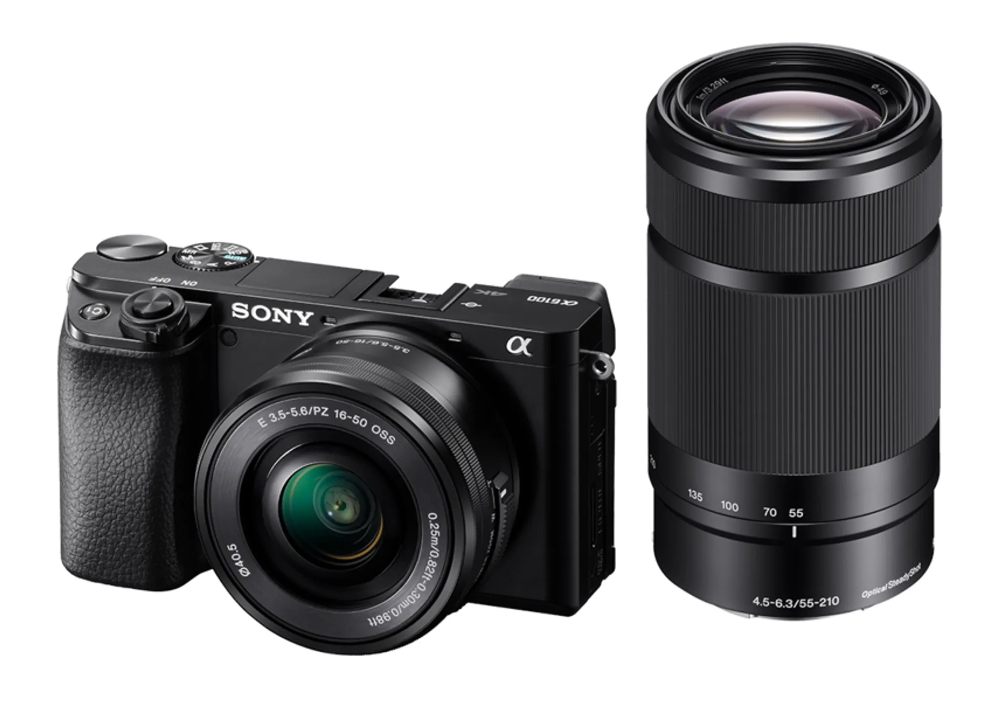 Sony α + 24,2 MP, 55-210mm, 16-50mm + 6100