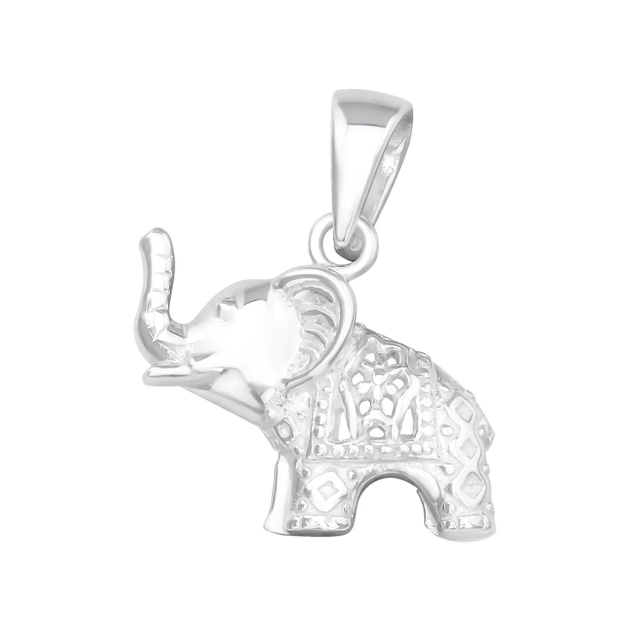 Silber Damen Elefant 925 Halskette Charm