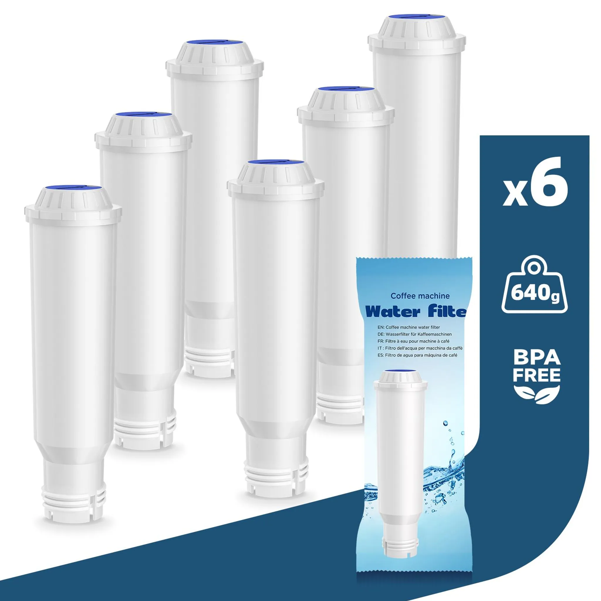 Waterdrop Ersatz für Krups Claris F088 Kaffeemaschine Wasserfilter WD