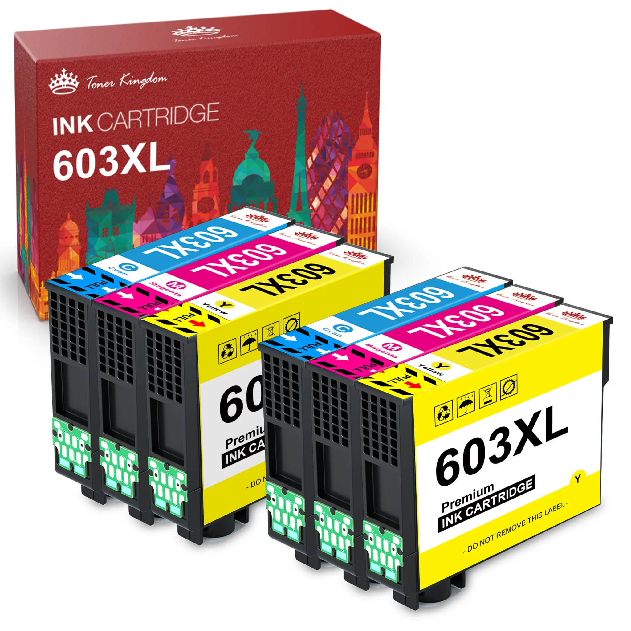 1x-10x Druckerpatronen 603XL für Epson XP-2100 2105 3150 3105 WF-2810  2830DWF