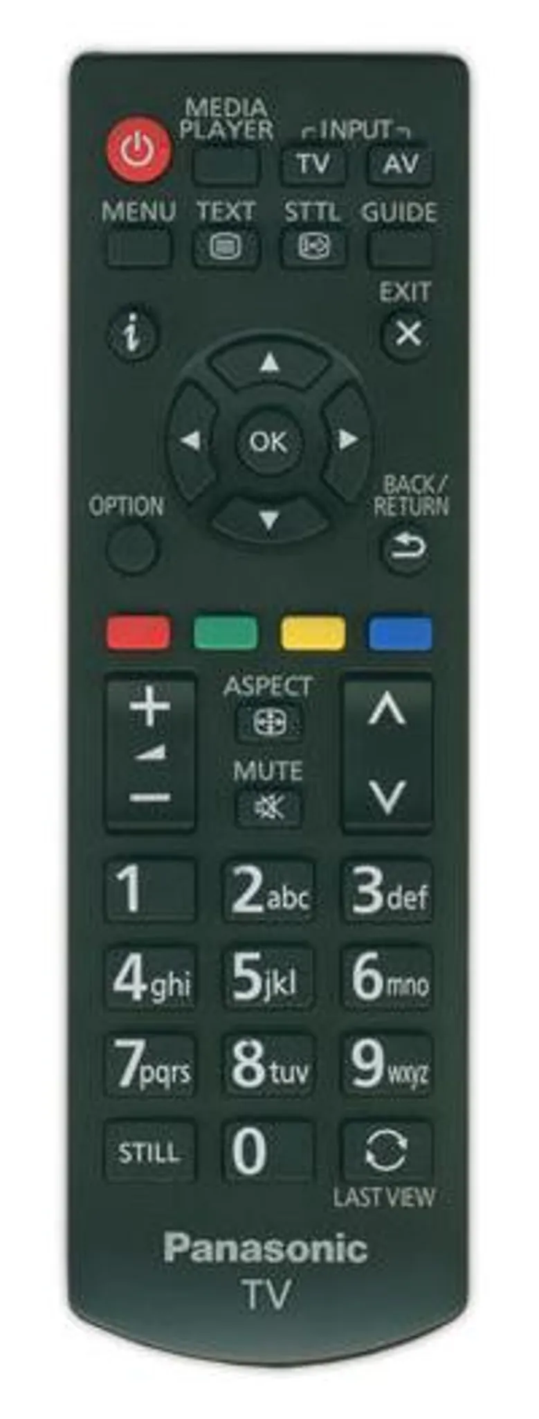 Telecomando Universale Sostitutivo Per TV Panasonic TX-L39EM6B – Need4Spares Nero