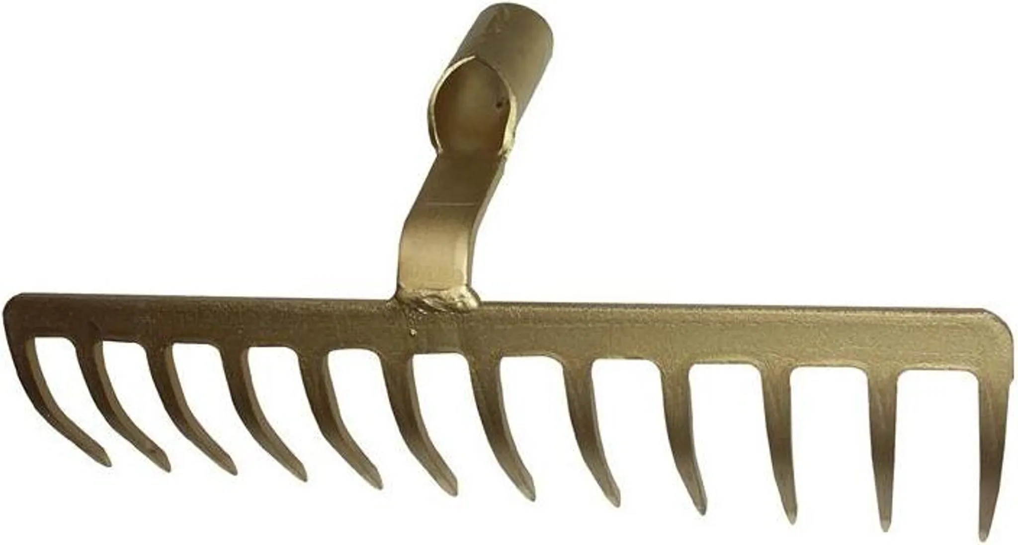 Trade Shop - Rastrello In Metallo 12 Denti 13x30x37cm Lavori Di Giardinaggio Pulizia Prato 85894267