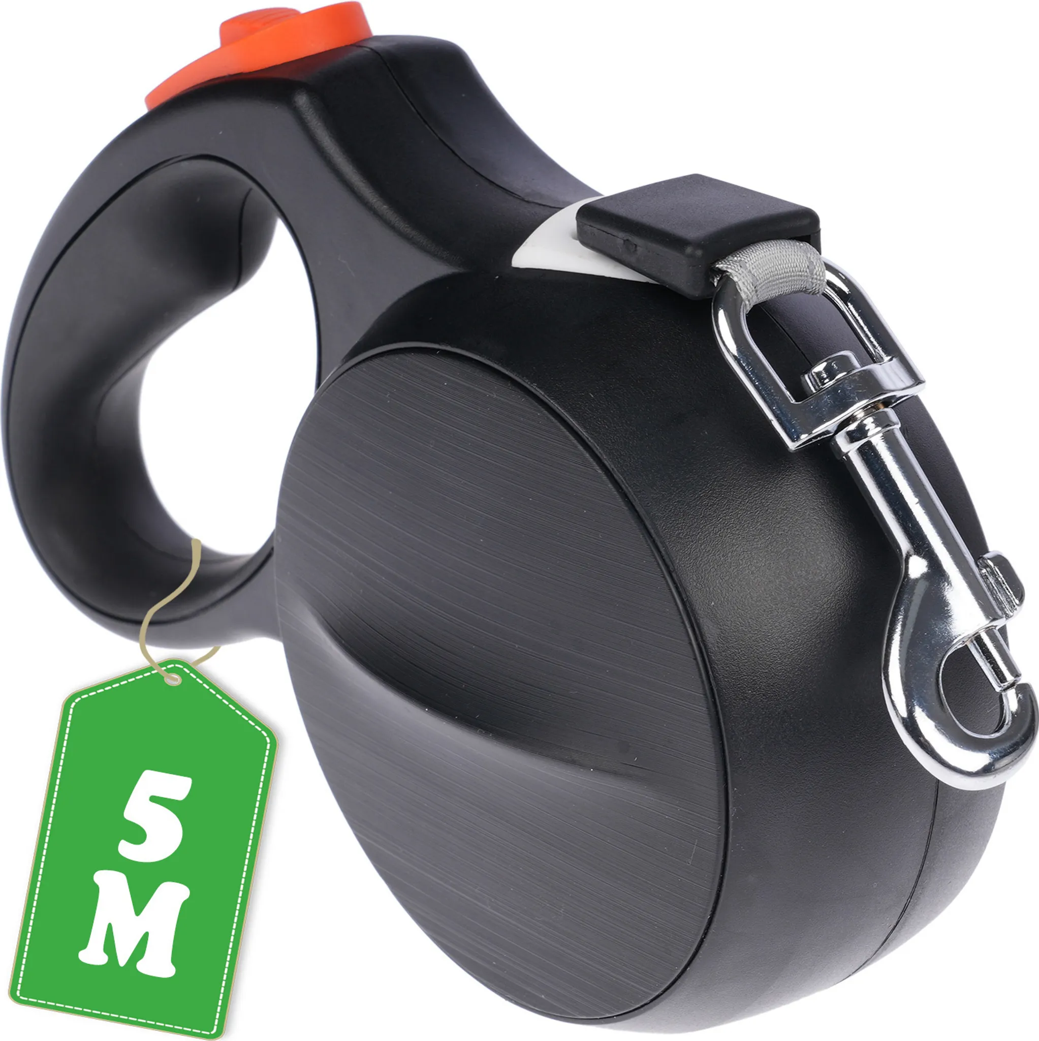 Robuste Hundeleine Mit Nylon-Griff & Edelstahl-Kette – 100 Cm, Für Kleine Bis Große Hunde